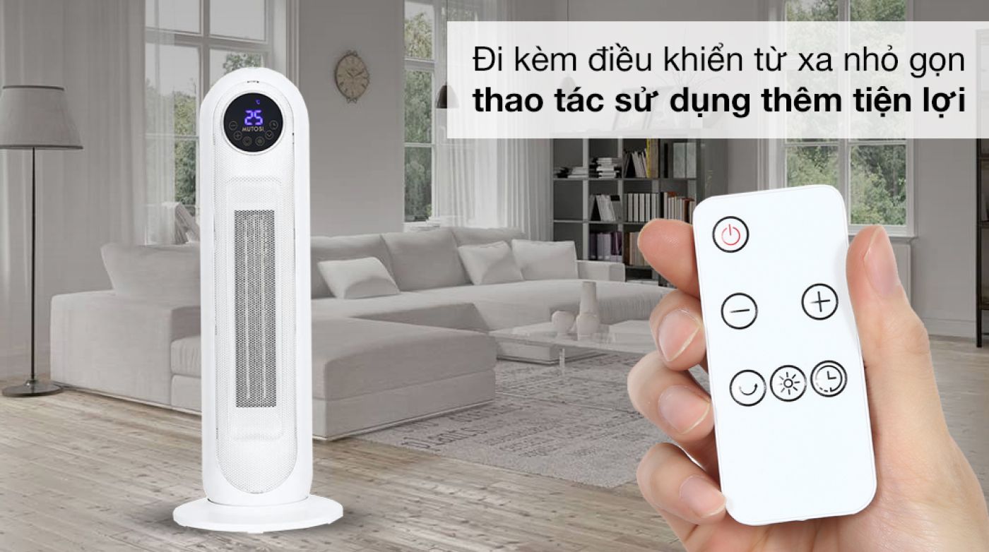 Quạt sưởi gốm ceramic Mutosi MCH-2200