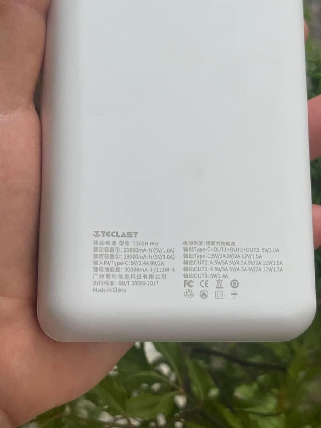 Pin Sạc dự phòng Teclast 20.000 mAh