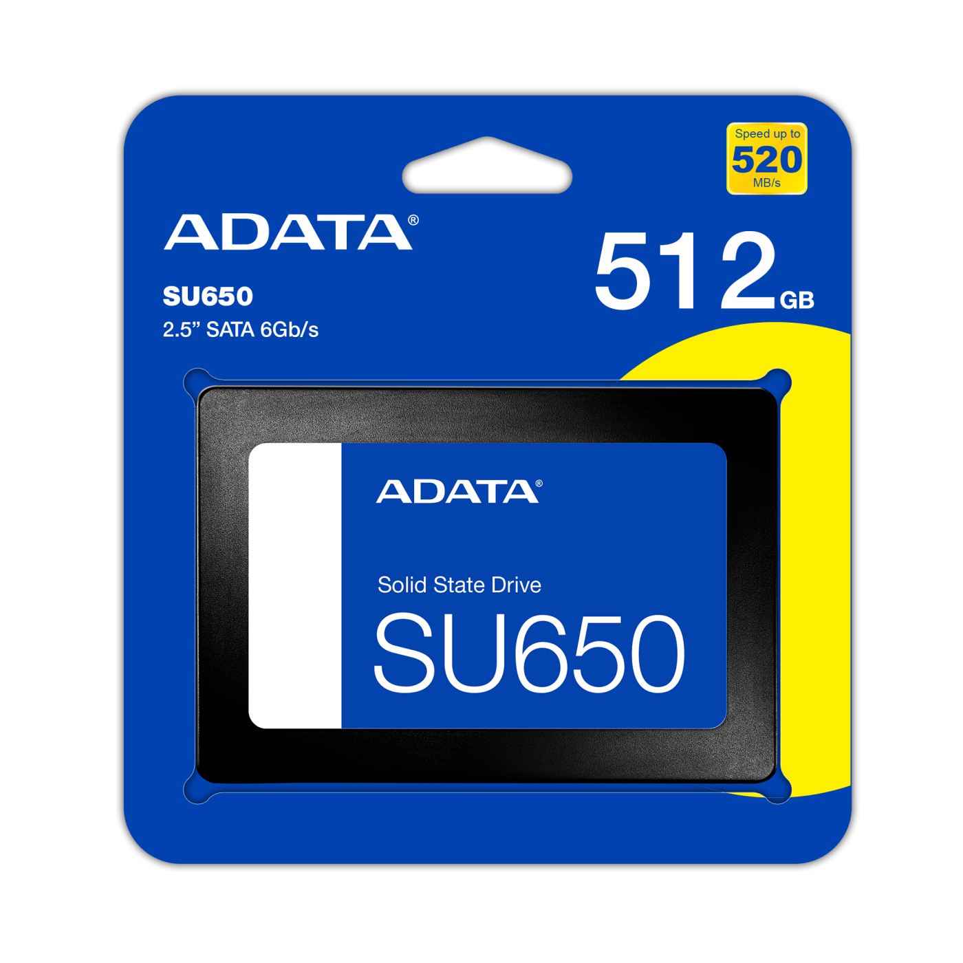 Ổ SSD Adata SU650 512G (SATA3/ 2.5Inch/ 520MB/s/ 450MB/s)