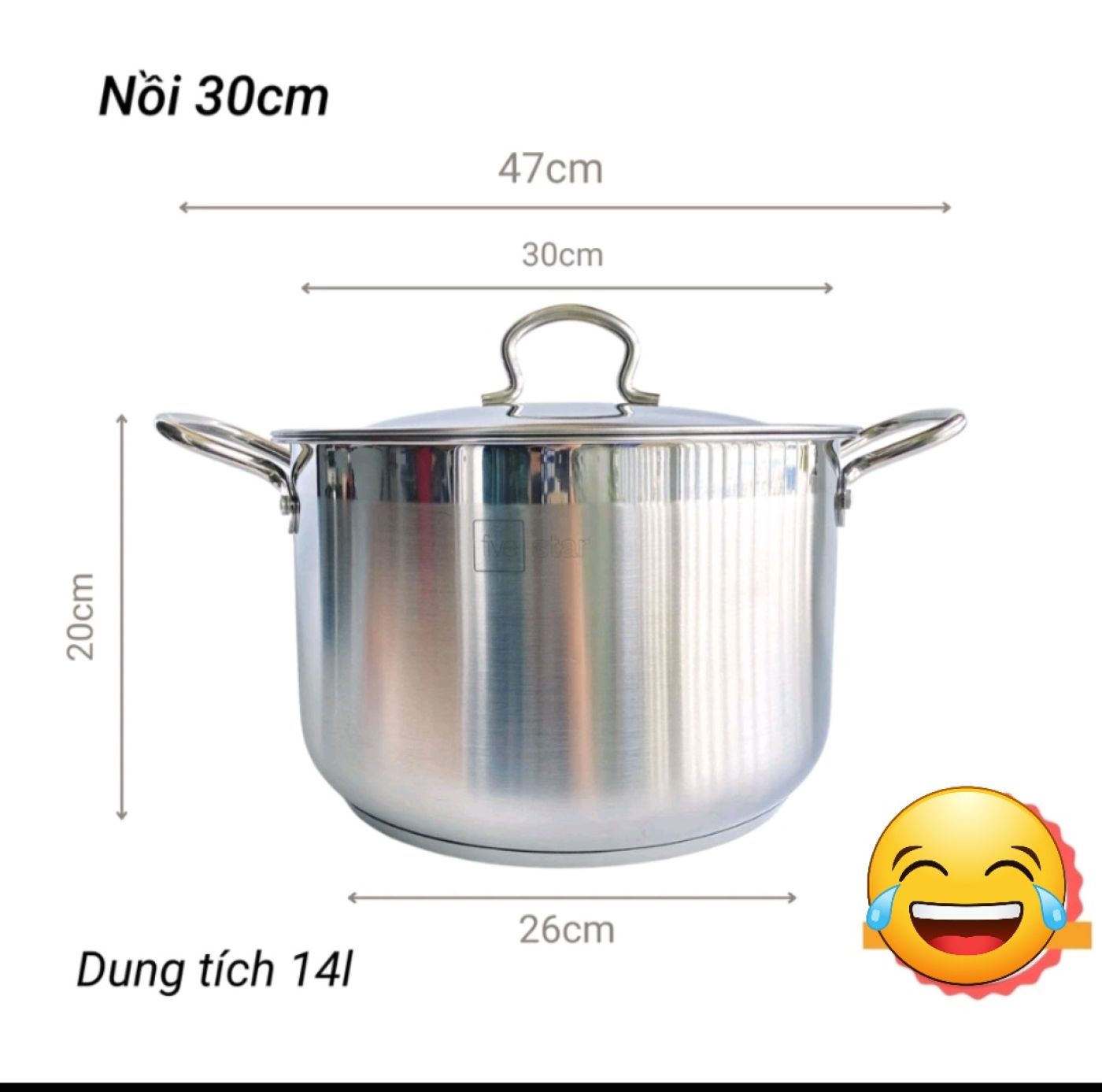 Nồi luộc gà 3 đáy five star