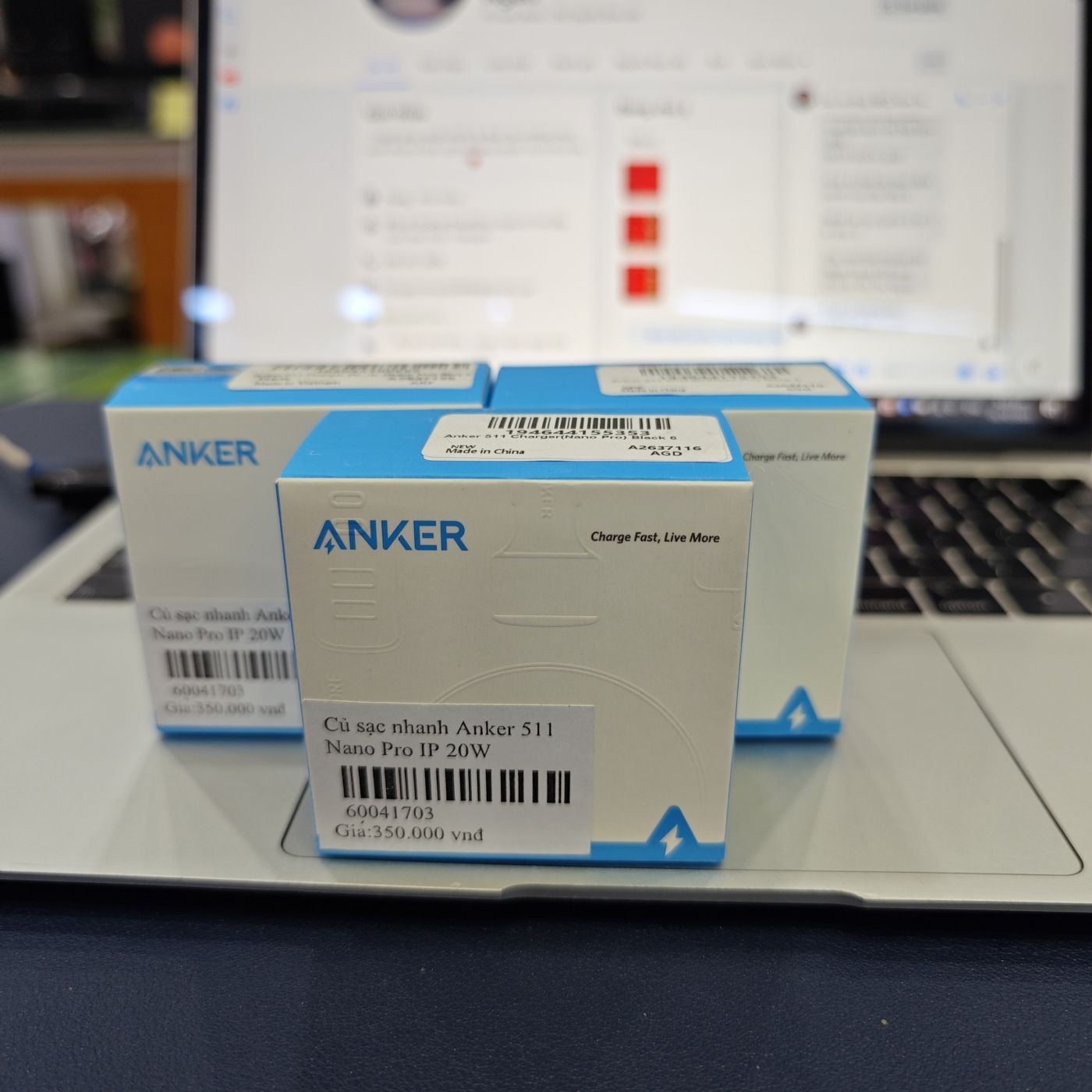 Củ sạc Anker 511 Nano Pro 20W A2637 Full VAT