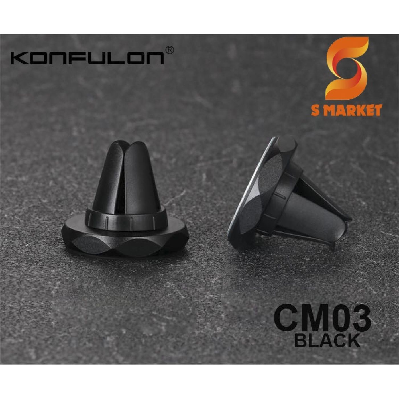 Đế gắn điện thoại nam châm Konfulon CM03 trên ô tô