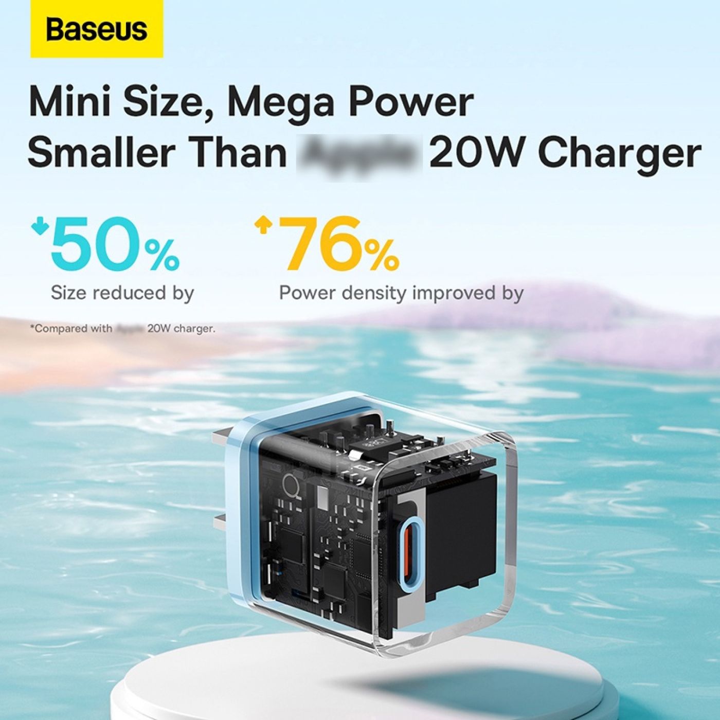 Bộ Sạc Nhanh Cho IP 20W Baseus GaN5 Fast Charger 1C