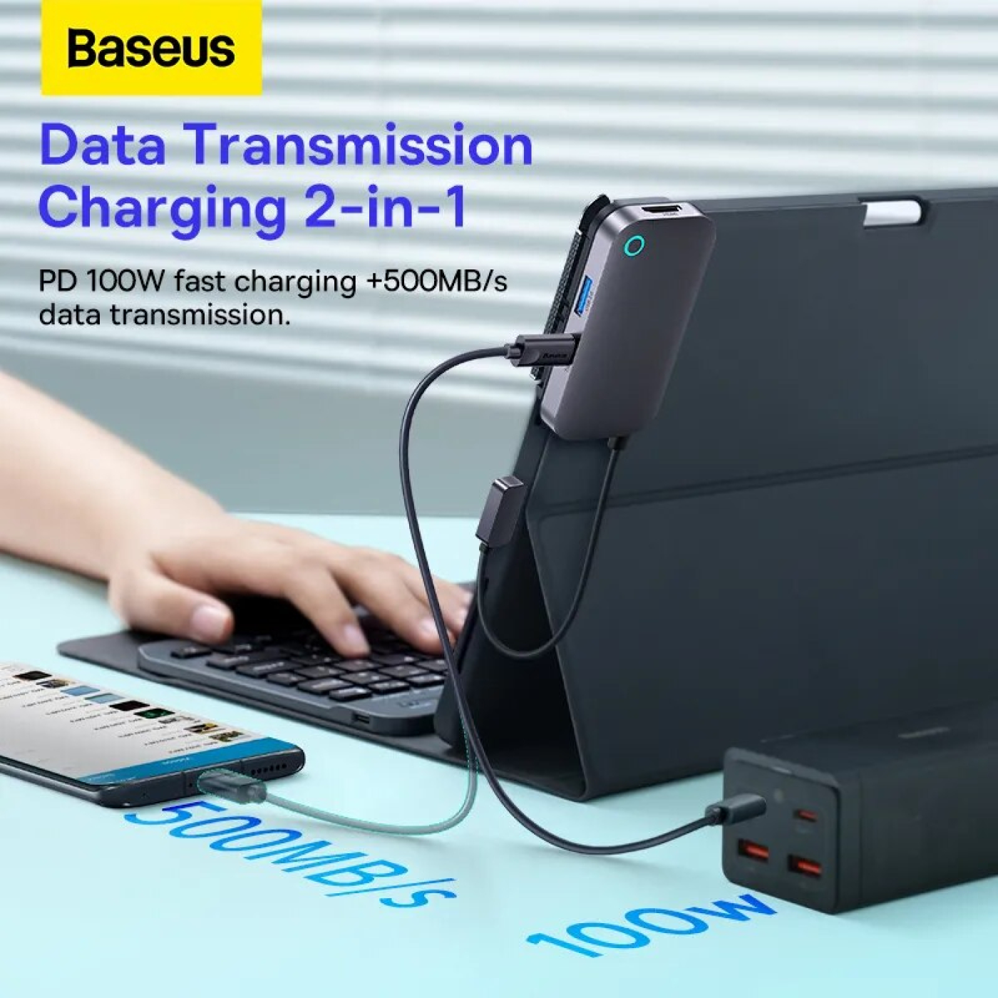 Hub chuyển Baseus PadJoy 4-Port Type-C HUB Adapter