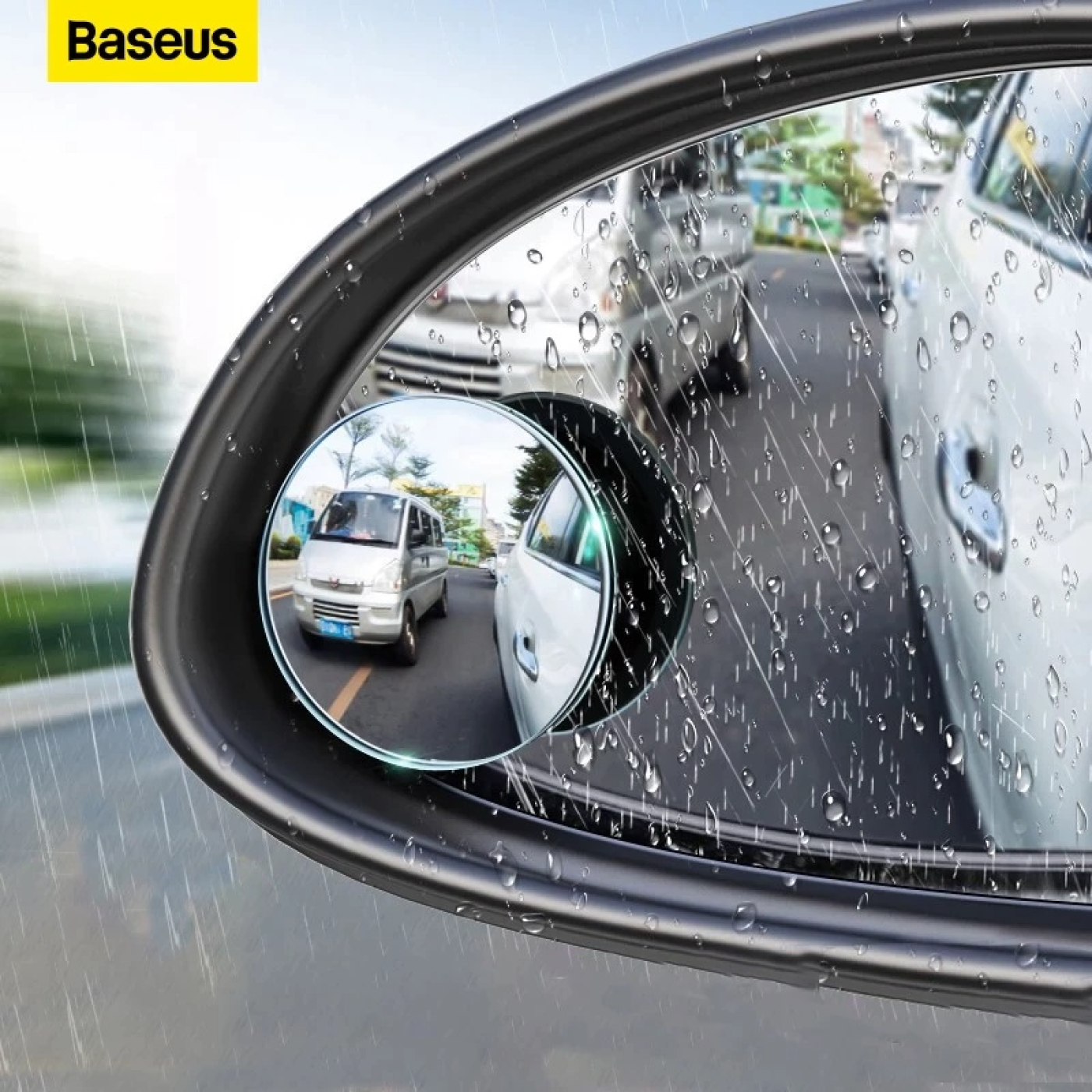 Gương cầu lồi mở rộng góc nhìn, chống điểm mù cho xe hơi Baseus Blind Spot Rearview Mirrors