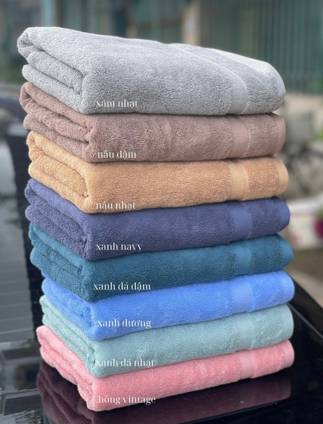 Khăn Gội 35X80 cotton Hàn cao cấp