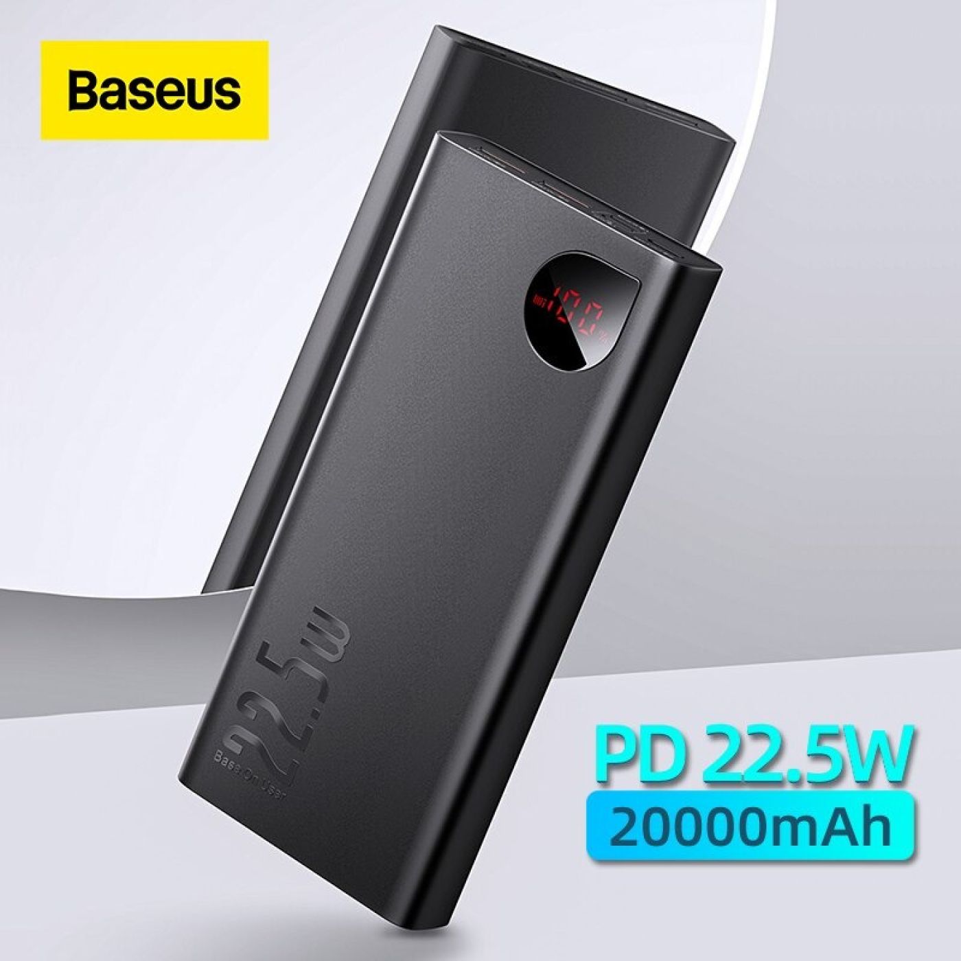 Pin dự phòng sạc nhanh, vỏ kim loại Baseus Adaman Metal Digital Display Quick Charge Power Bank