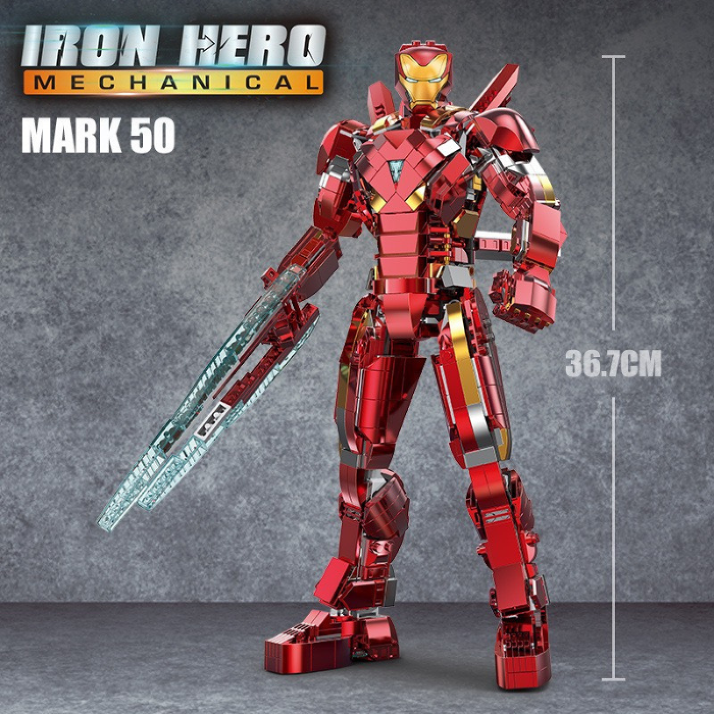 Lego lắp ráp Mô hình ROBOT Iron Man Mark 50 1293 chi tiết