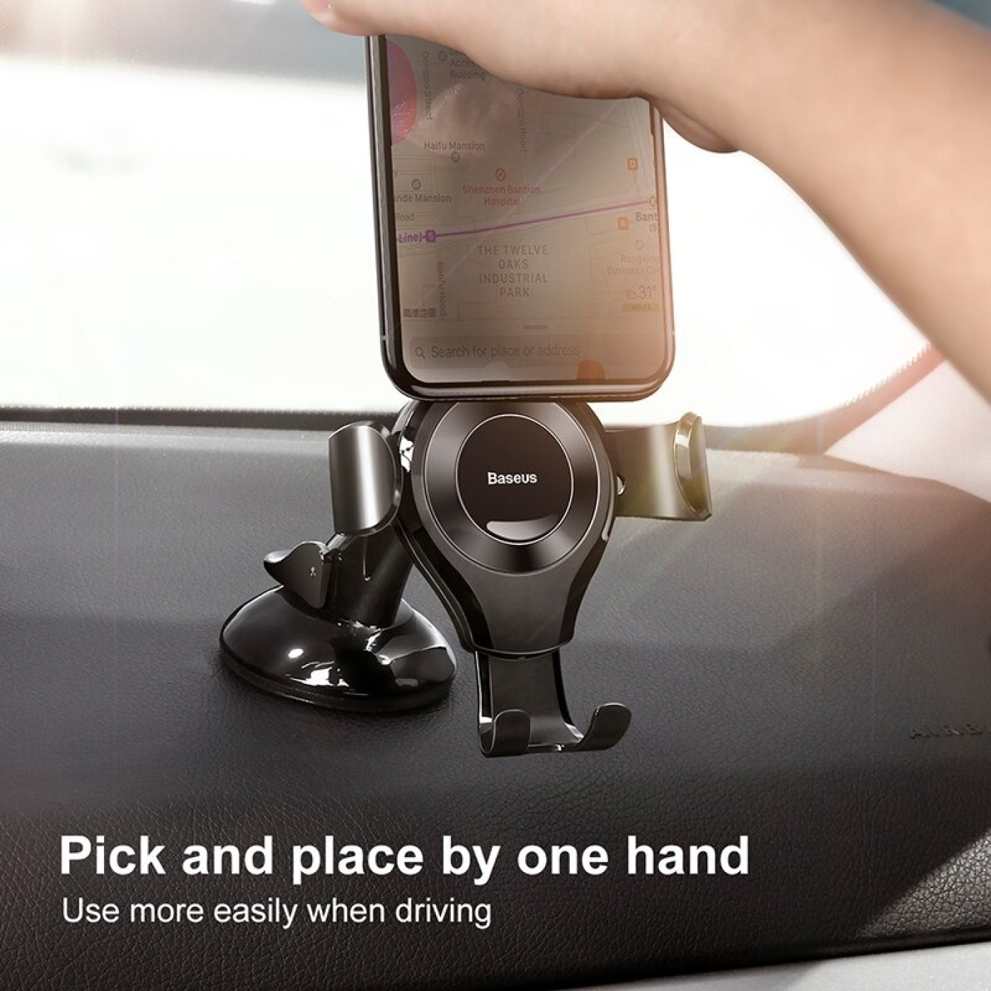 Bộ đế giữ điện thoại dùng trong xe hơi Baseus Osculum Type Gravity Car Mount ( Hút chân không)