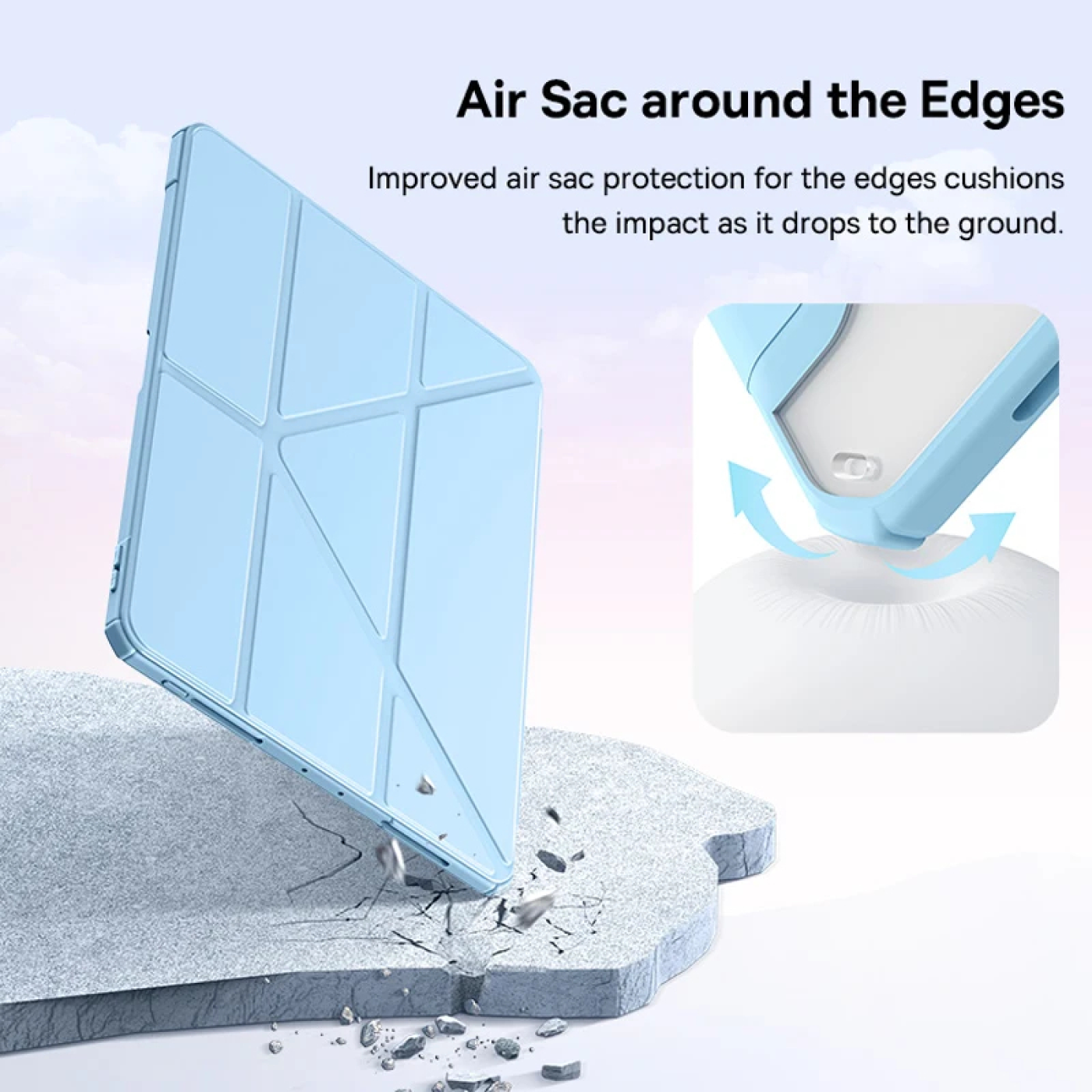 Bao Da i.P.a.d Baseus Minimalist Series Protective Case Cho i.P.a.d Mini/ Air/ Pro (Mặt lưng trong)