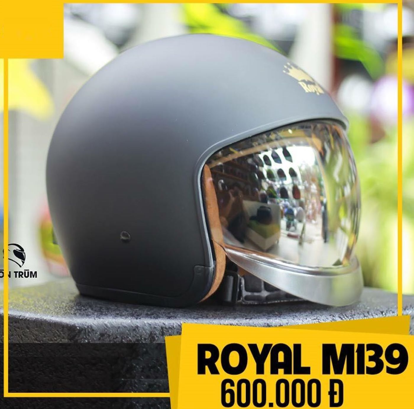 Mũ bảo hiểm 3/4 Royal m139 kính âm nhiều màu