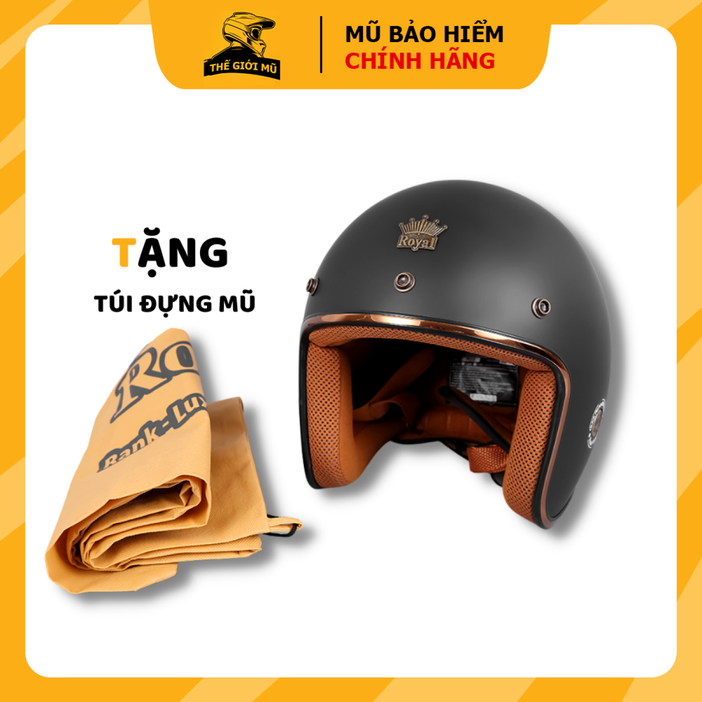 Mũ bảo hiểm 3/4 Royal M20C