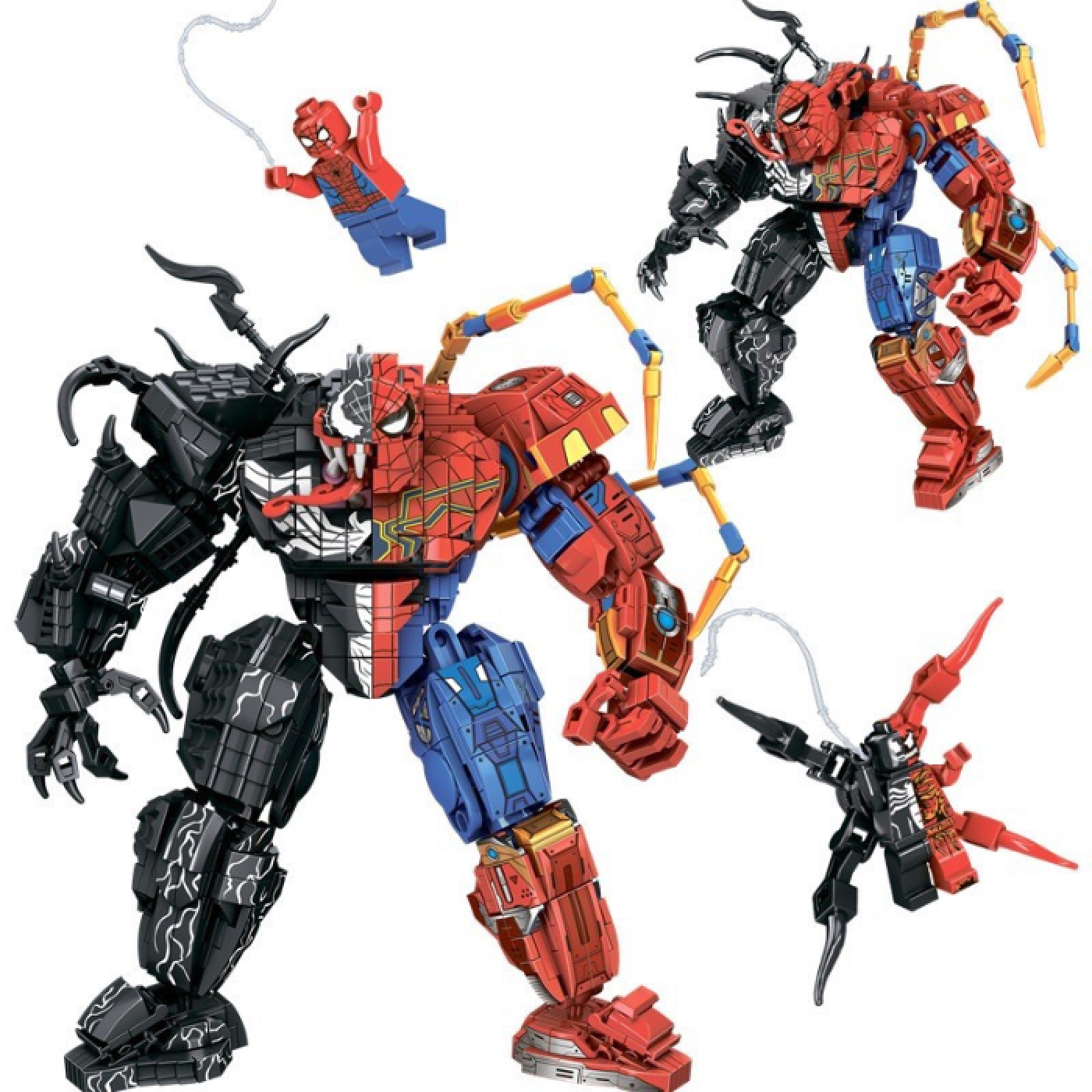 Lego lắp ráp SPIDER MAN - VENOM 763 chi tiết (bao gồm 4 hộp nhỏ ghép thành)