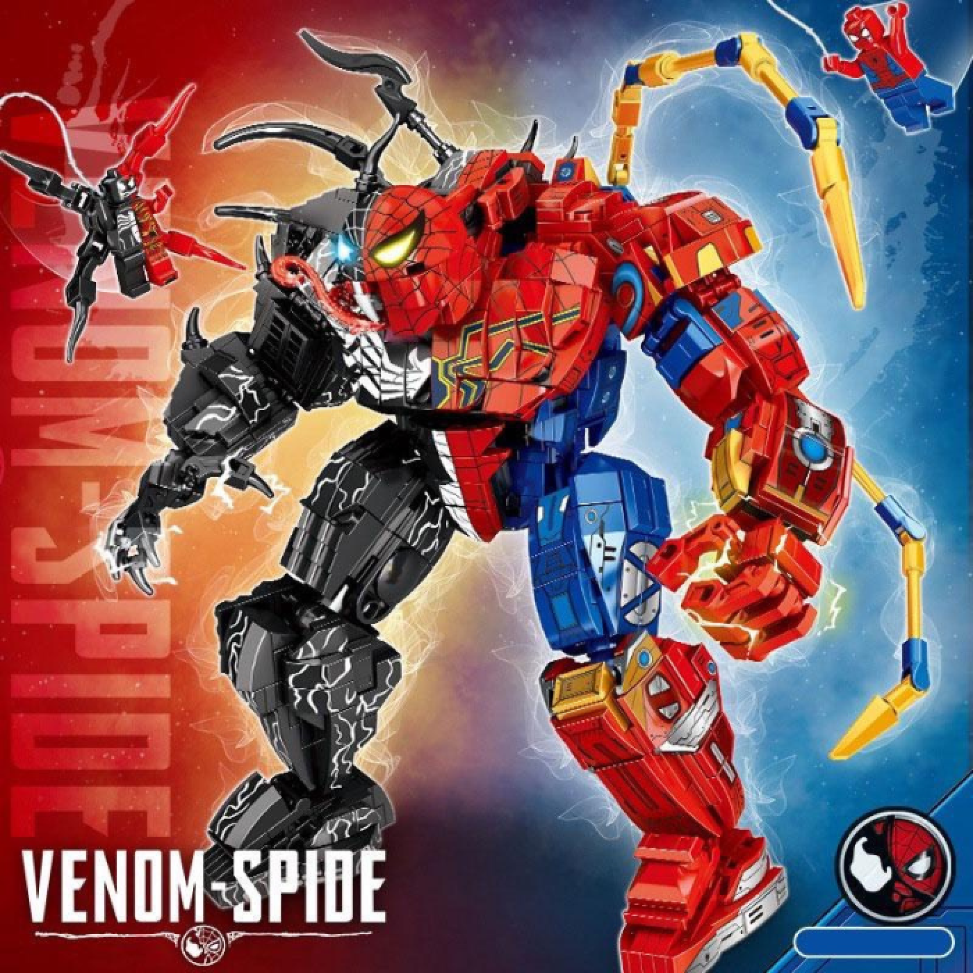 Lego lắp ráp SPIDER MAN - VENOM 763 chi tiết (bao gồm 4 hộp nhỏ ghép thành)