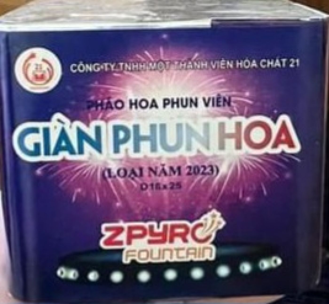 Pháo hoa Giàn phun hoa 25 ống bộ quốc phòng nhà máy z121