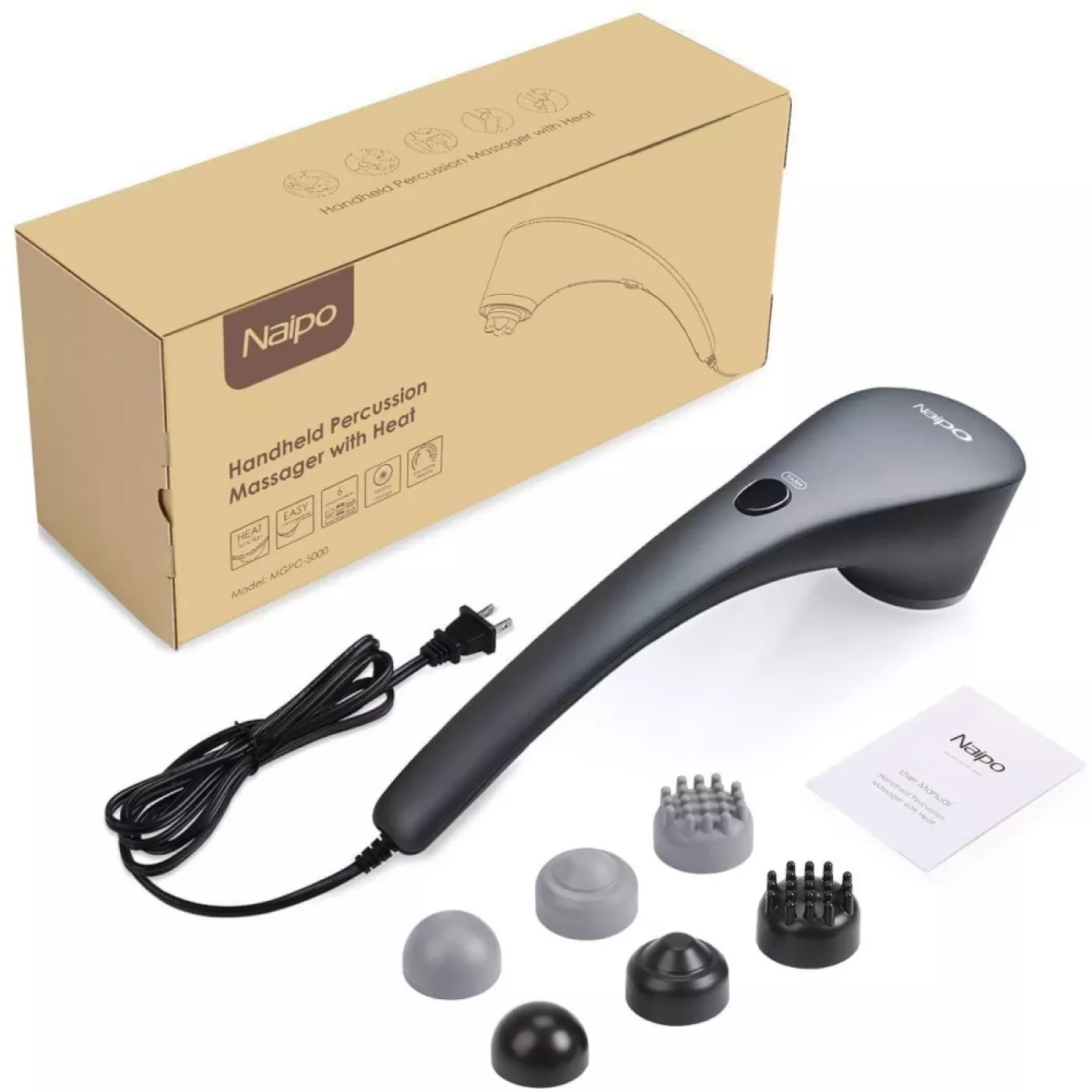 Máy Massage cầm tay chính hãng NAIPO MGPC-5000 ( thuộc Aukey - Đức)