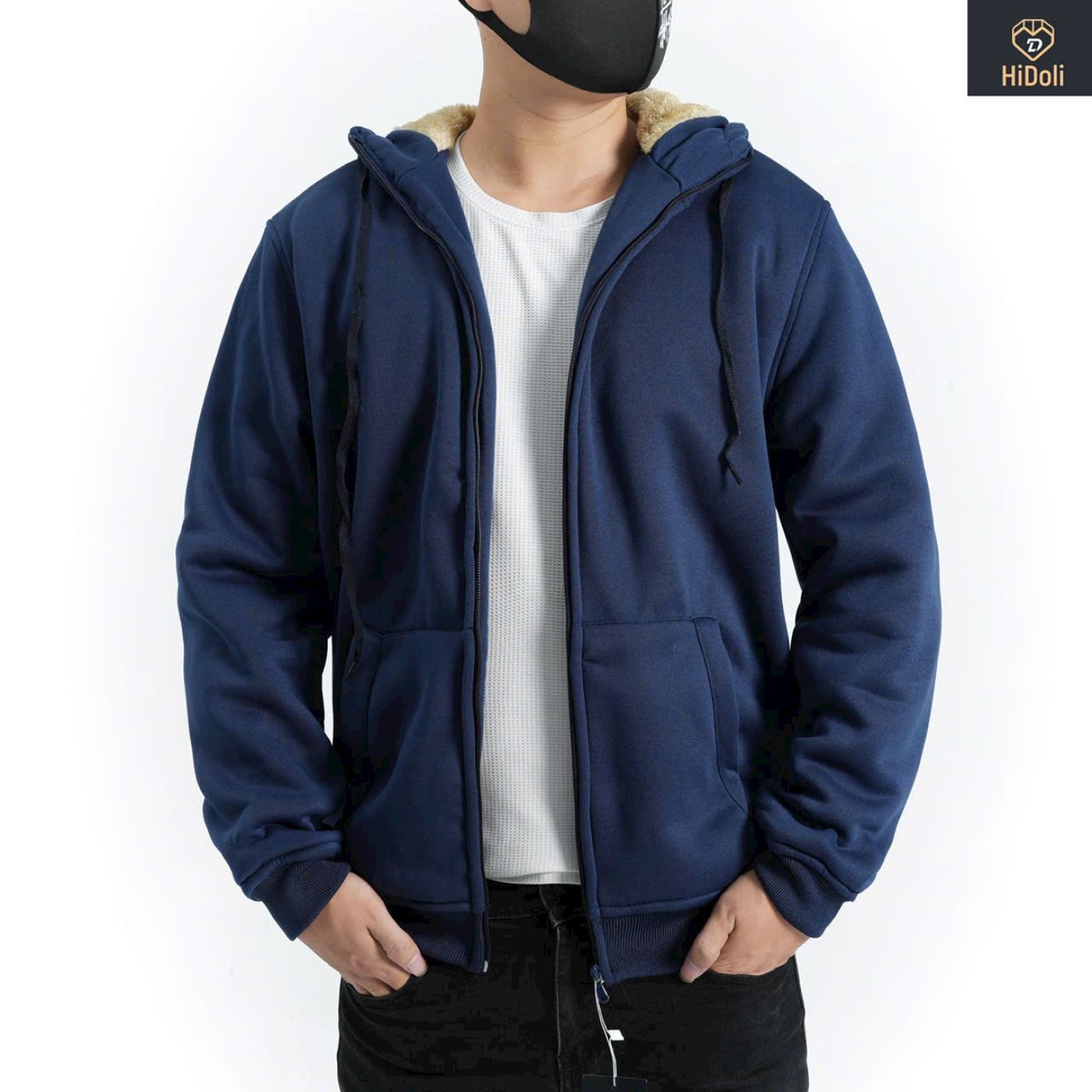 Áo hoodie nam nữ lót lông có mũ, Áo nỉ Lót lông siêu ấm