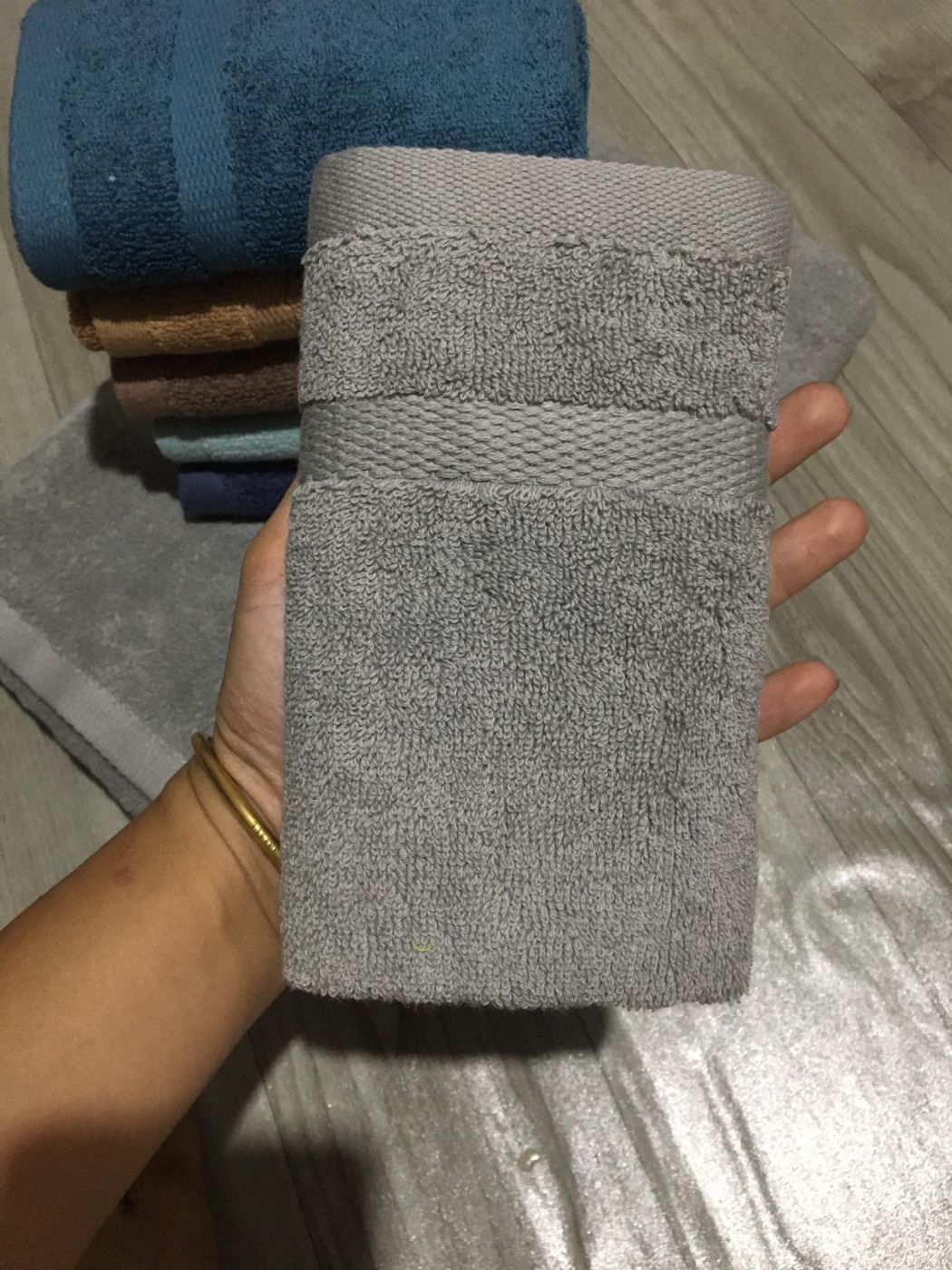 Khăn mặt, Khăn gội Cotton 100% Mềm mại An Toàn Không Kích Ứng Da. Kích thước khăn 35x80cm