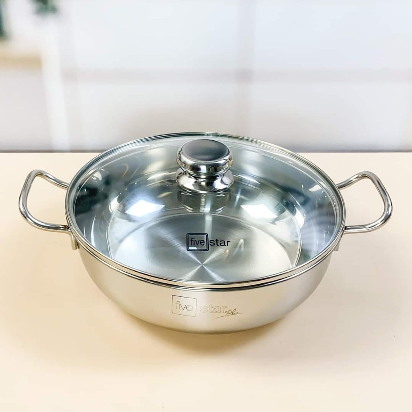 Nôig lẩu inox 3 đáy five star 28cm