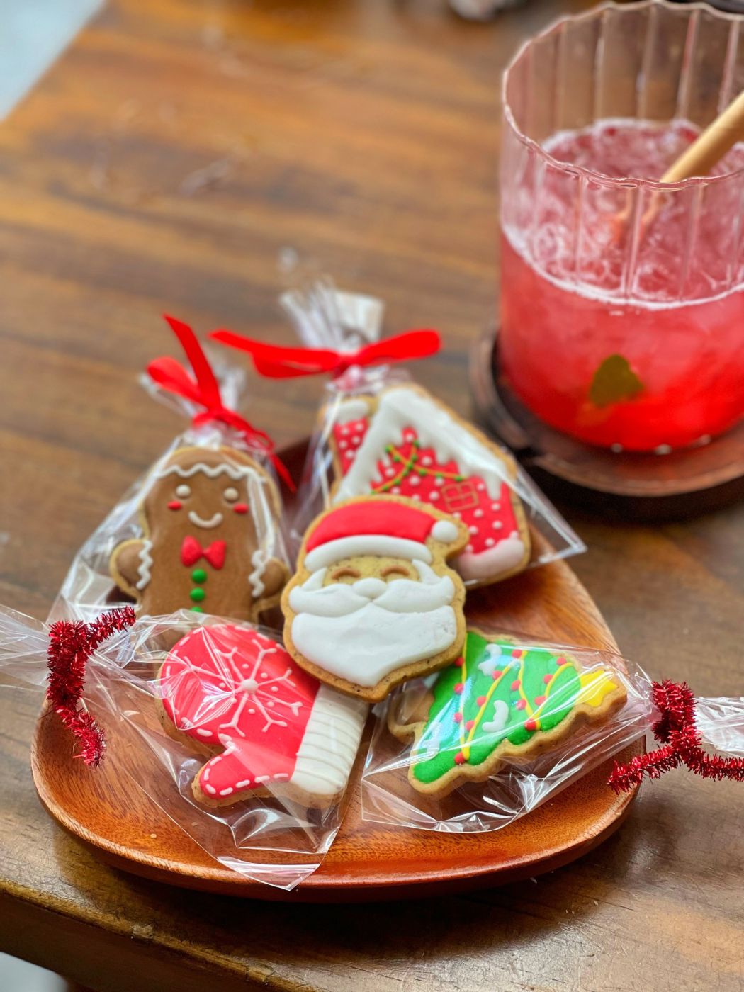 Set tự trang trí bánh quy icing chủ đề Noel DIY