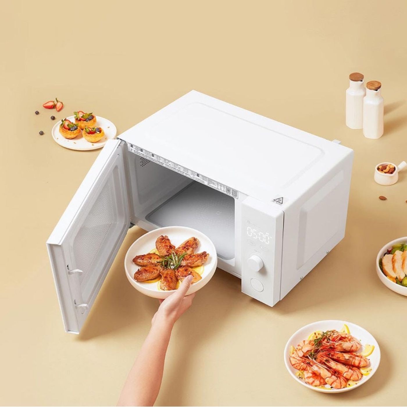 Lò vi sóng (hỗ trợ nướng) Xiaomi Mijia smart micro-baking machine wk001 - white