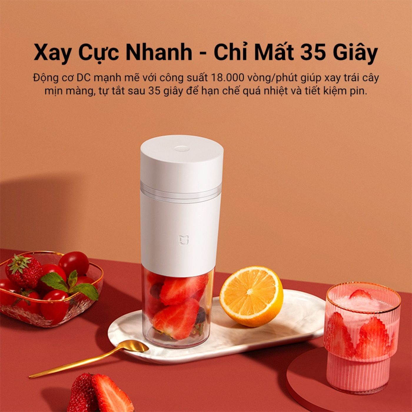 Máy xay sinh tố cầm tay Xiaomi Mijia Portable Juicer Cup MJZZB01PL