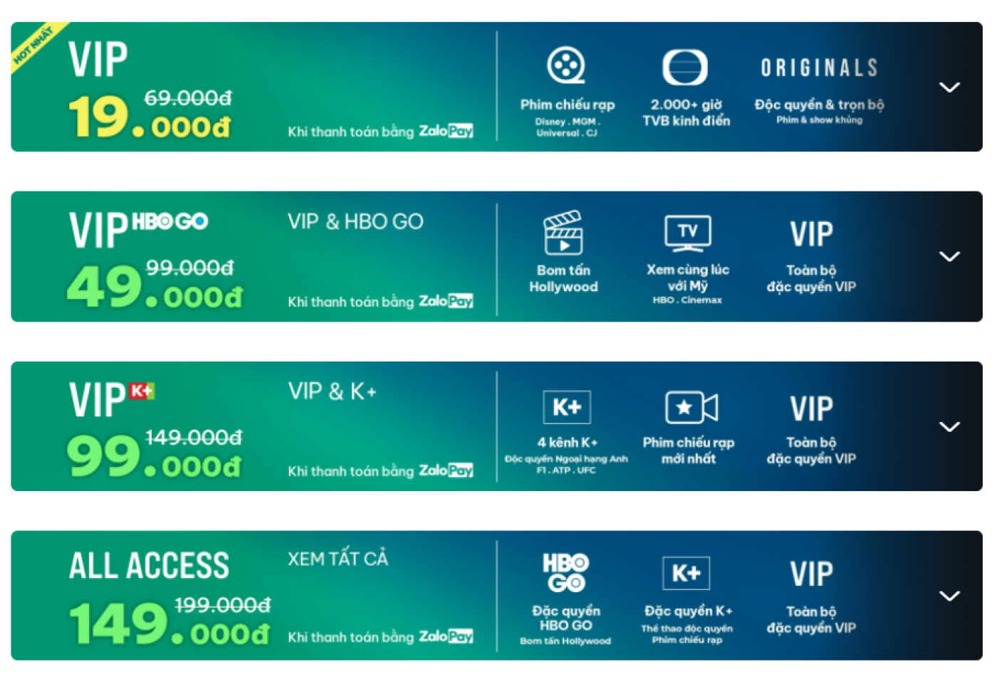 Vieon Vip 6 tháng nâng cấp chính chủ