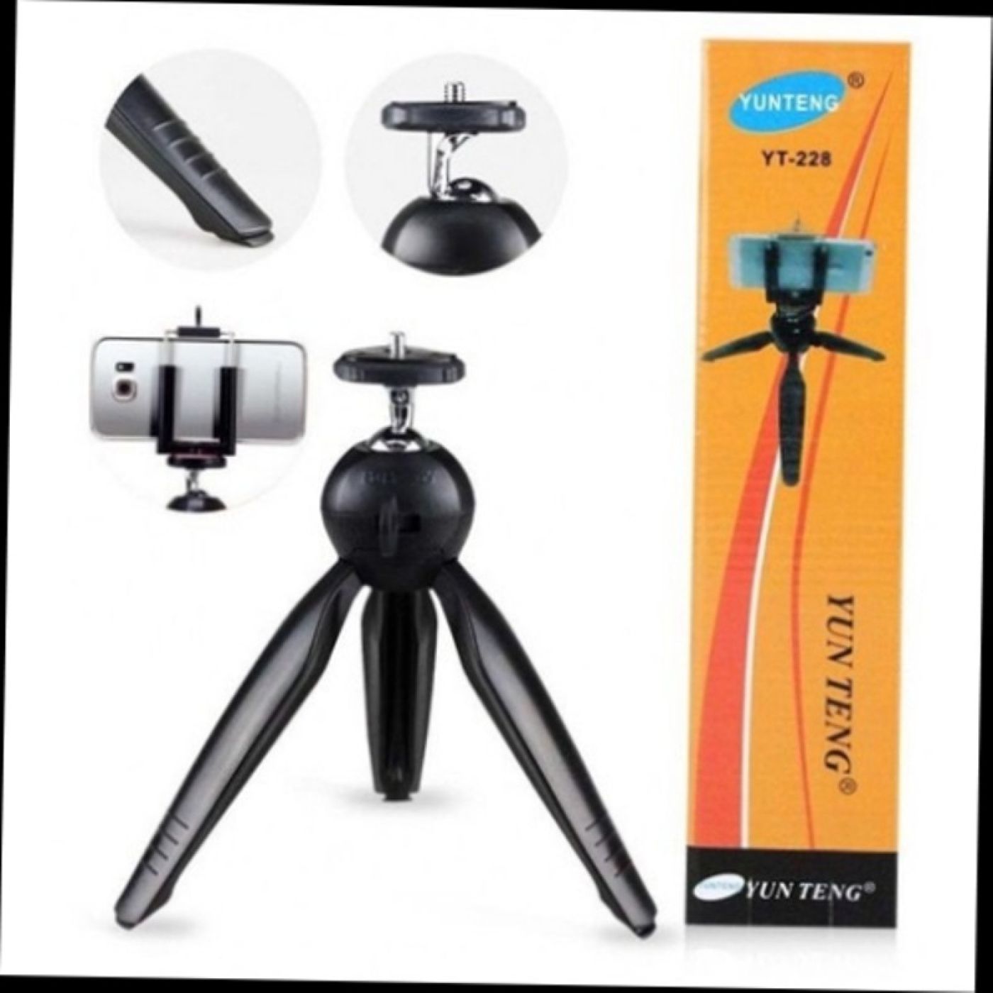 [Shopee 25k] Tripod 3 chân mini kep điện thoại, máy ảnh, máy chiếu