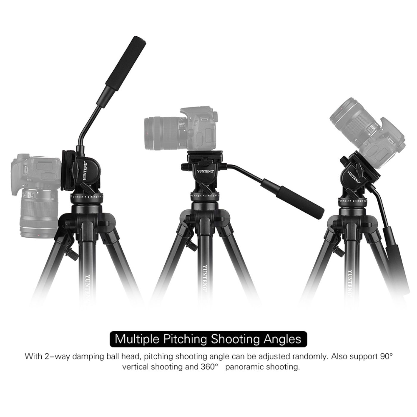 [Thị trường 1220k] Chân máy ảnh, điện thoại chuyên nghiệp Tripod Yunteng VCT-880