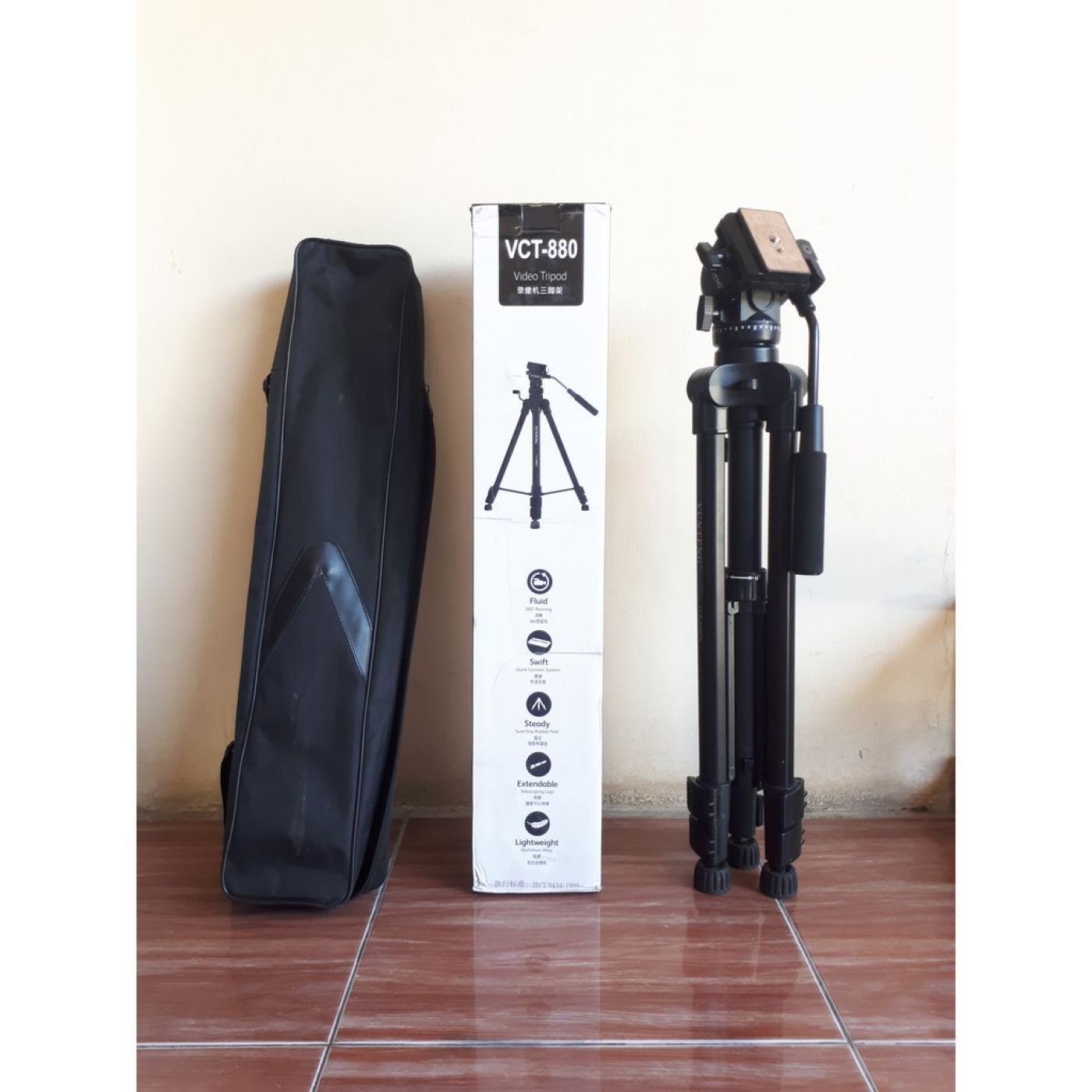 [Thị trường 1220k] Chân máy ảnh, điện thoại chuyên nghiệp Tripod Yunteng VCT-880