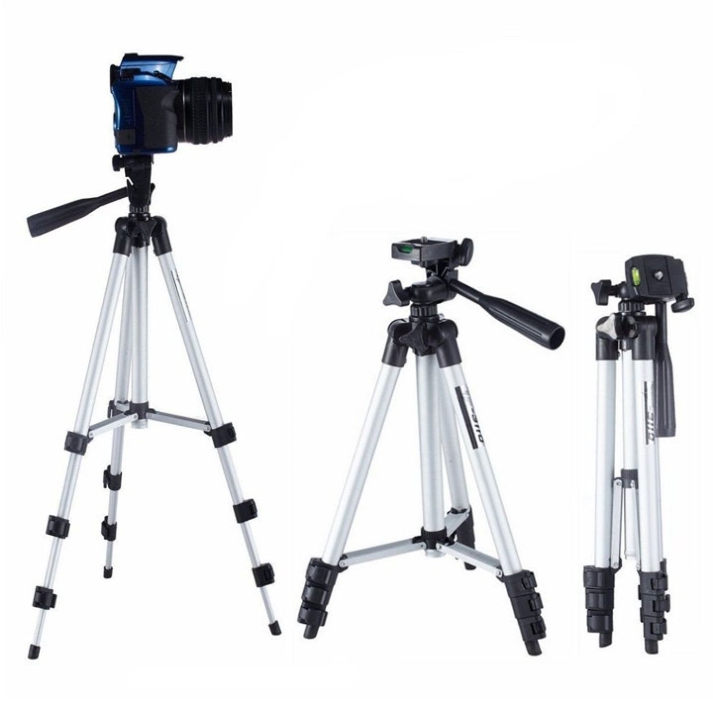 [Shopee 50k] Tripod nhôm 3110, hàng giá rẻ chất lượng dùng được, có kẹp điện thoại