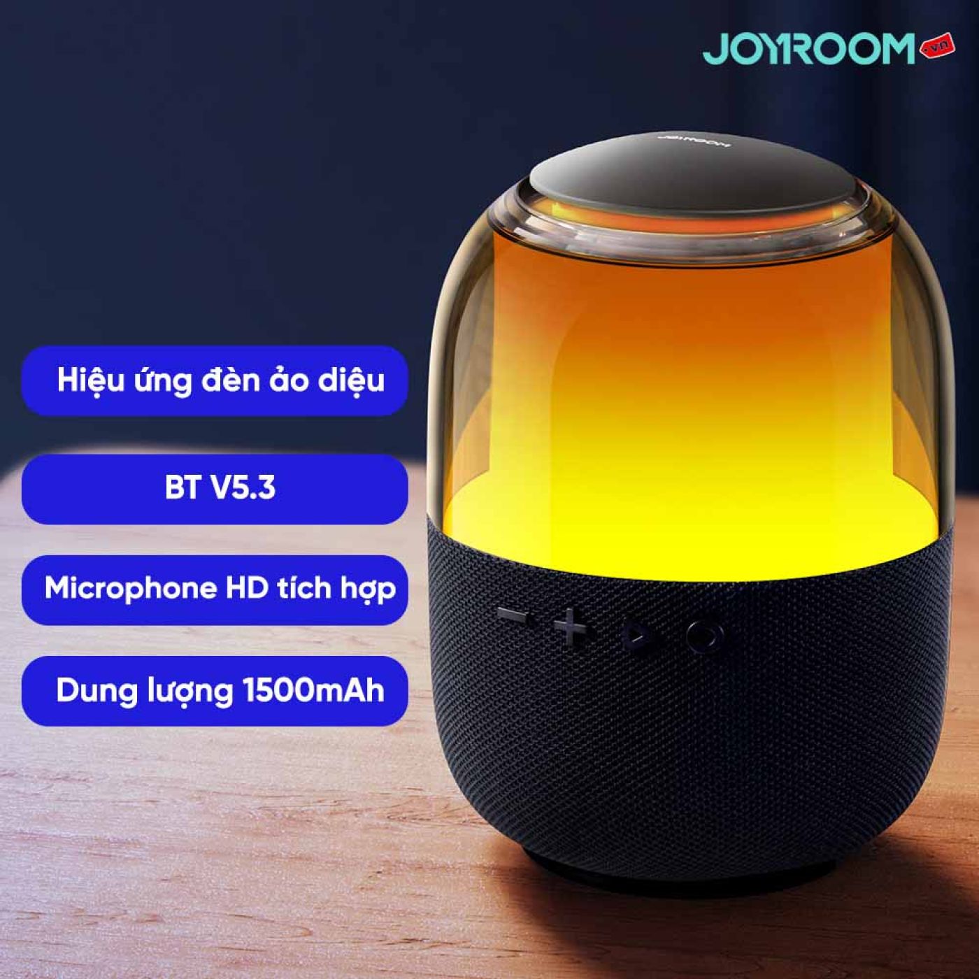 Loa bluetooth không dây Joyroom ML05 RGB Wireless Speaker kết nối 2 loa , pin 2400mAh