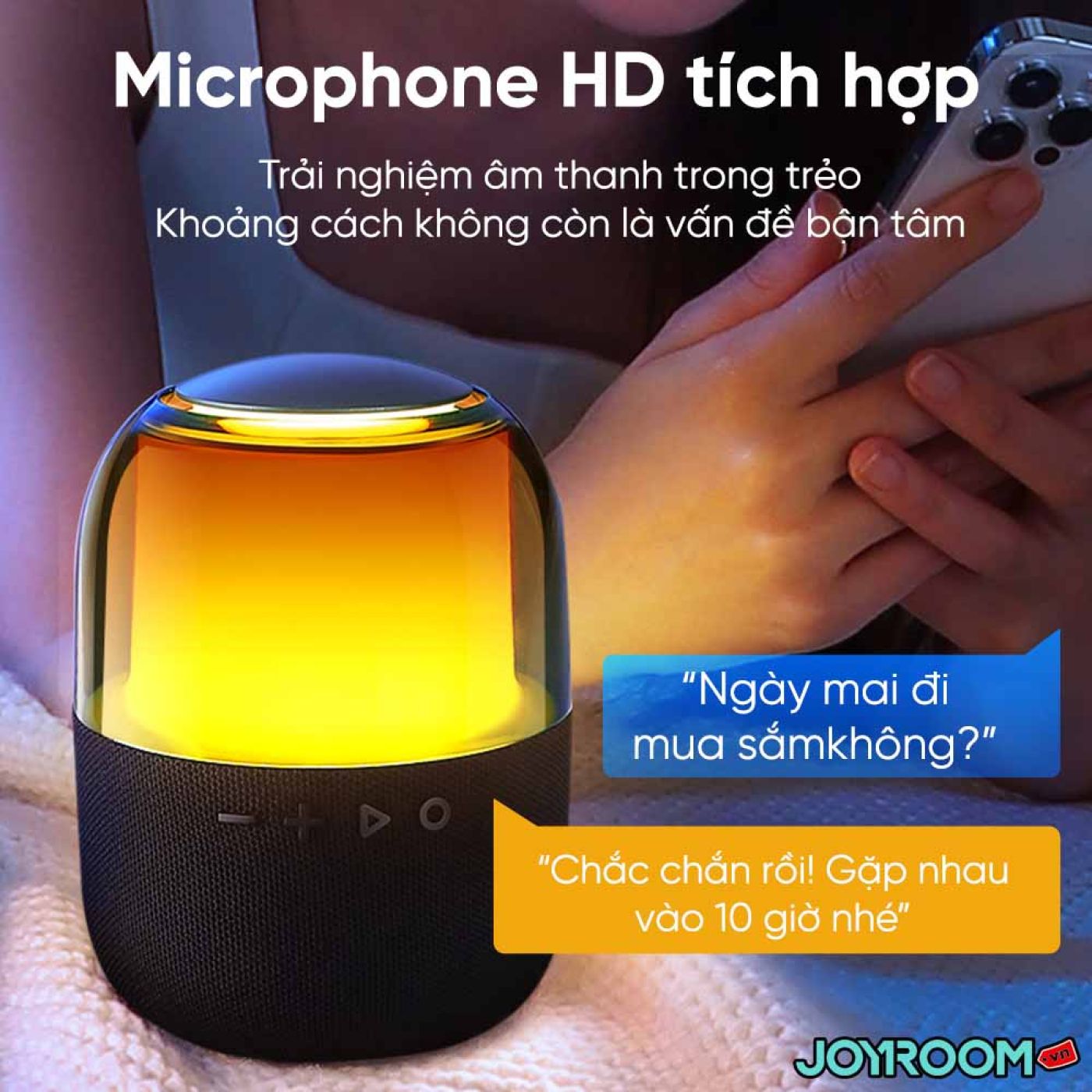 Loa bluetooth không dây Joyroom ML05 RGB Wireless Speaker kết nối 2 loa , pin 2400mAh