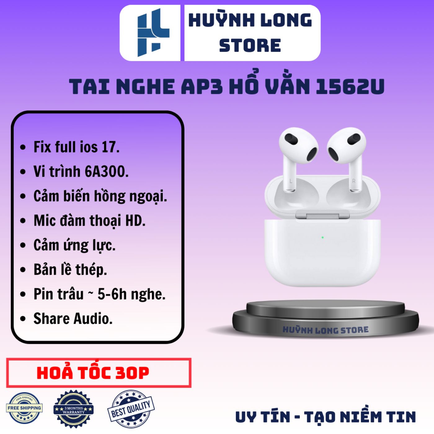 Tai Nghe Airpods 3 Hổ Vằn 1562U