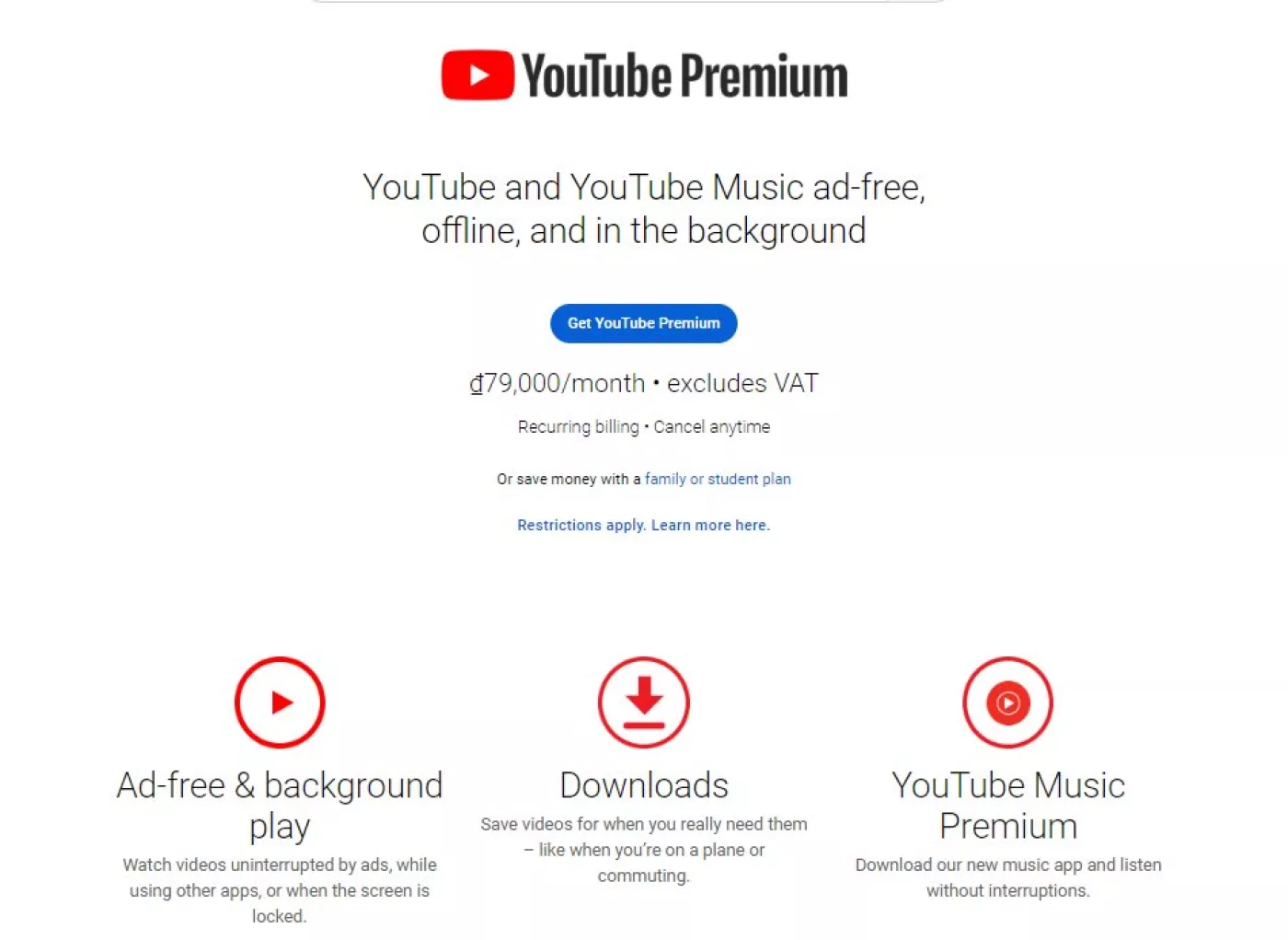 Youtube Premium NoAds 6 tháng / 1 năm