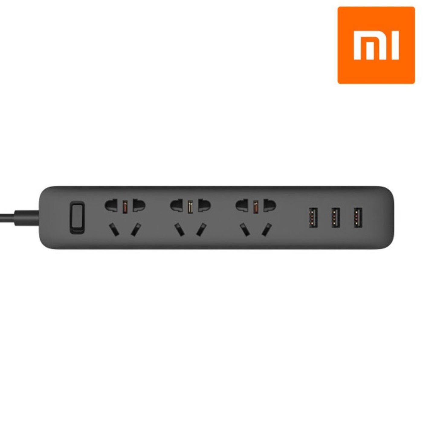 Ổ Cắm điện Thông Minh 6 Cổng Xiaomi , ổ cắm tròn ( 3 USB Port ) - ( Đen - Trắng )