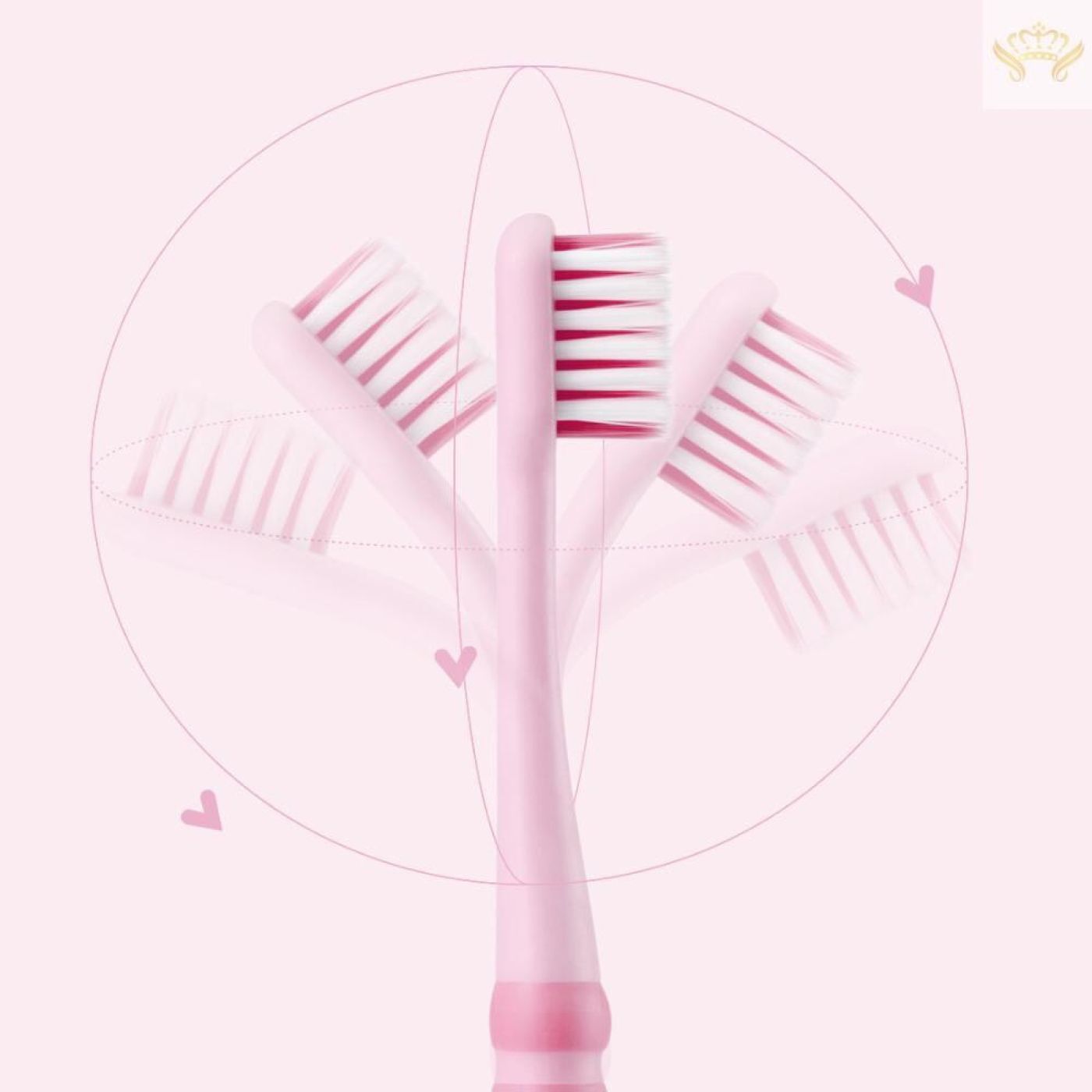 Bàn chải đánh răng kháng khuẩn cho bé XIAOMI Youpin Dr.Bei Child Toothbrush - Xanh - Hồng