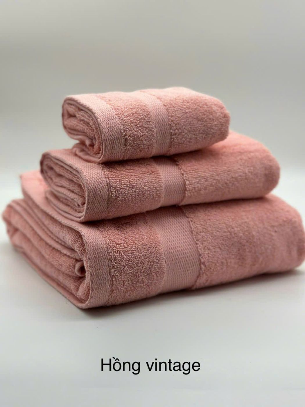 SET 3 khăn mặt , gội , tắm 100%cotton cao cấp