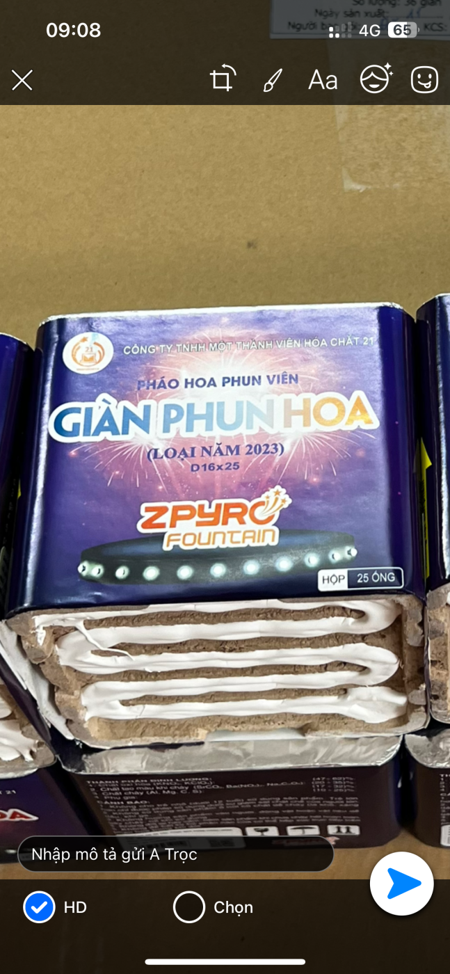 Giàn phun hoa loại 2023