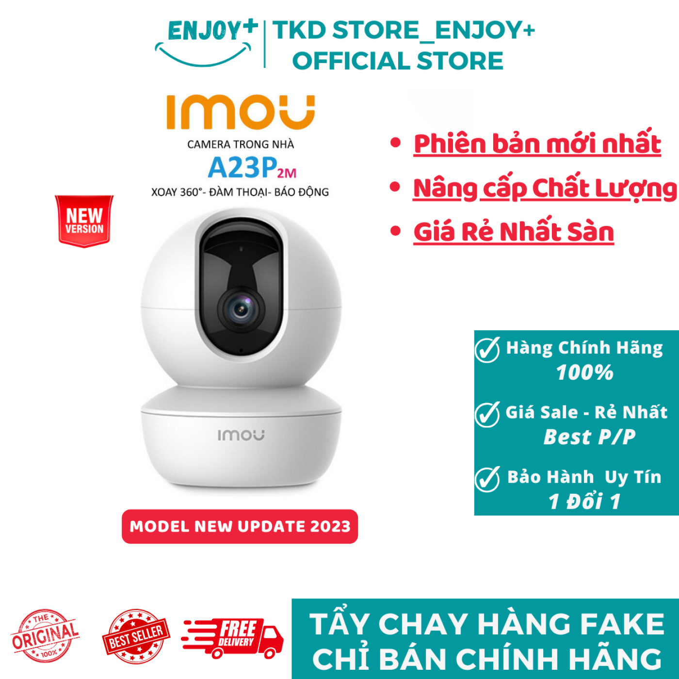 Camera Wifi IMOU 2MP TA22CP/A22EP/A23P| Mẫu Mới| Camera Bán Chạy Số 1 Việt Nam| Bảo Hành Chính Hãng