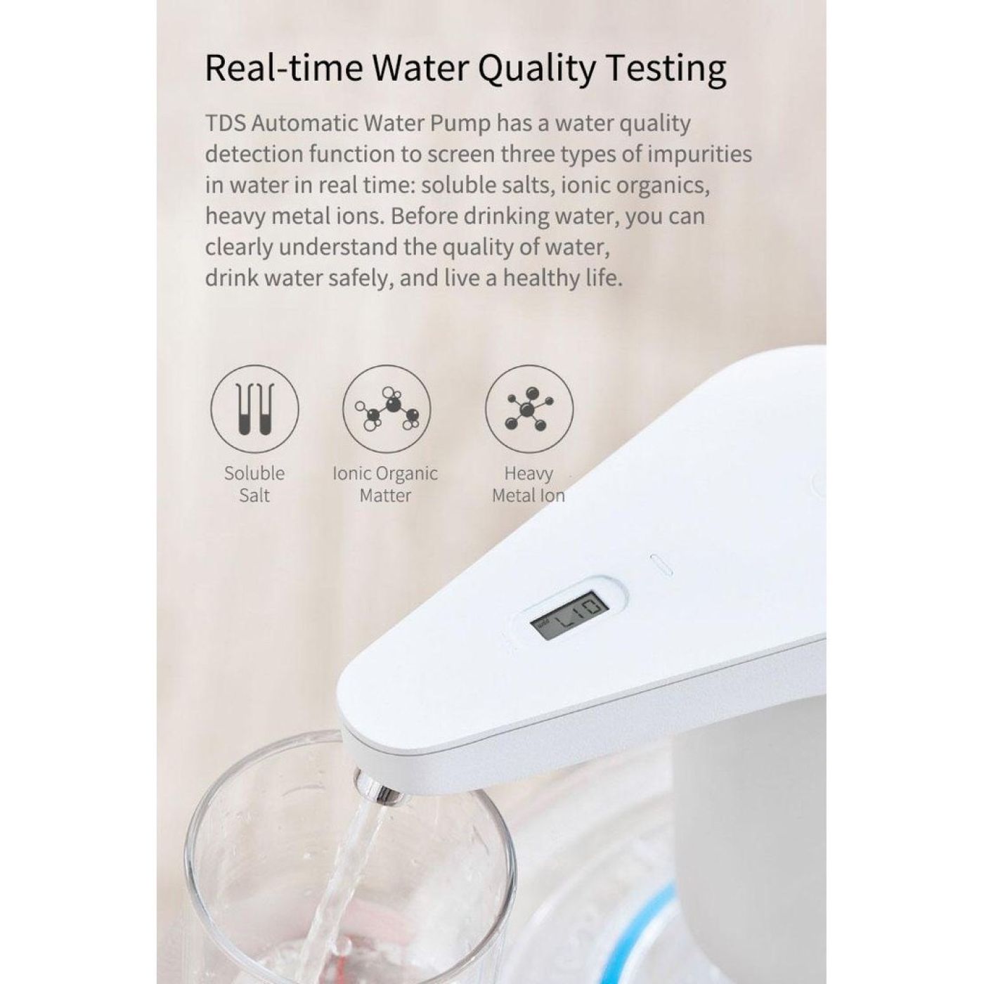 Vòi nước thông minh-đo chất lượng XIAOMI Xiaolang TDS automatic Water Feeder (TDS version )