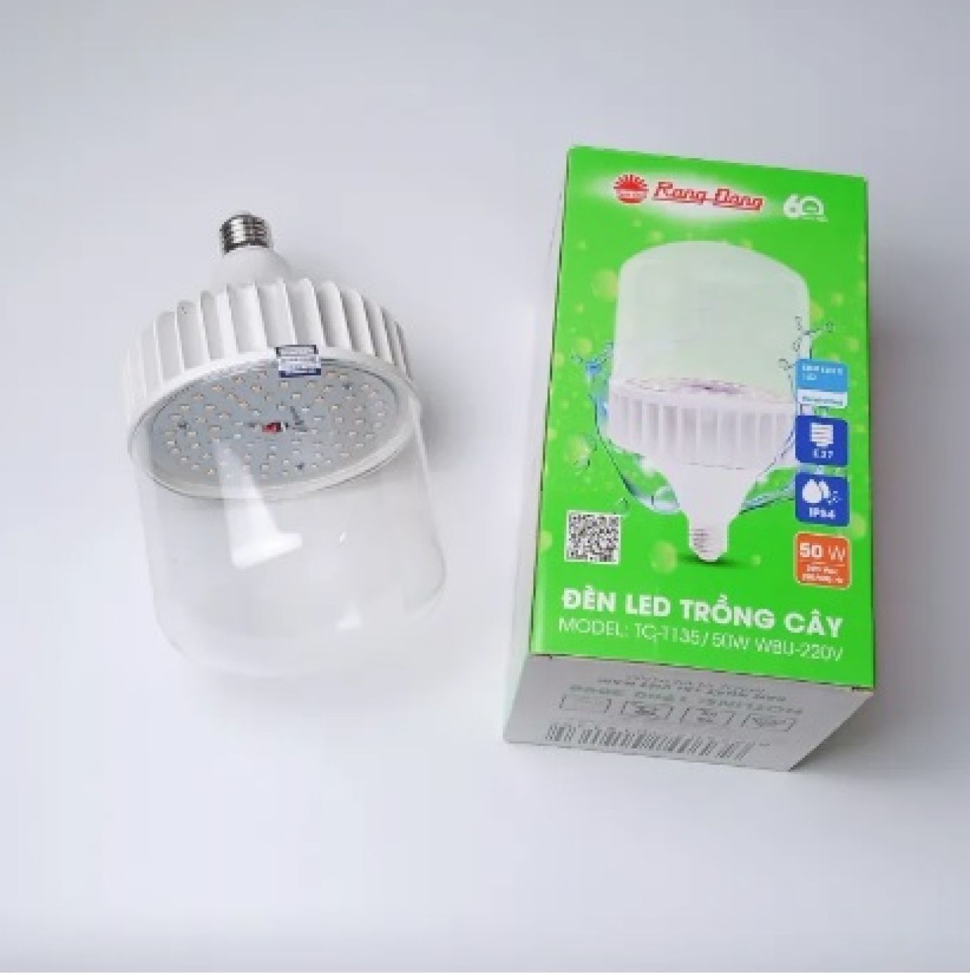 Đèn led trồng cây Rạng Đông 50W,quang hợp trong nhà, kích thích tăng trưởng model: : TR140N1/50W WR