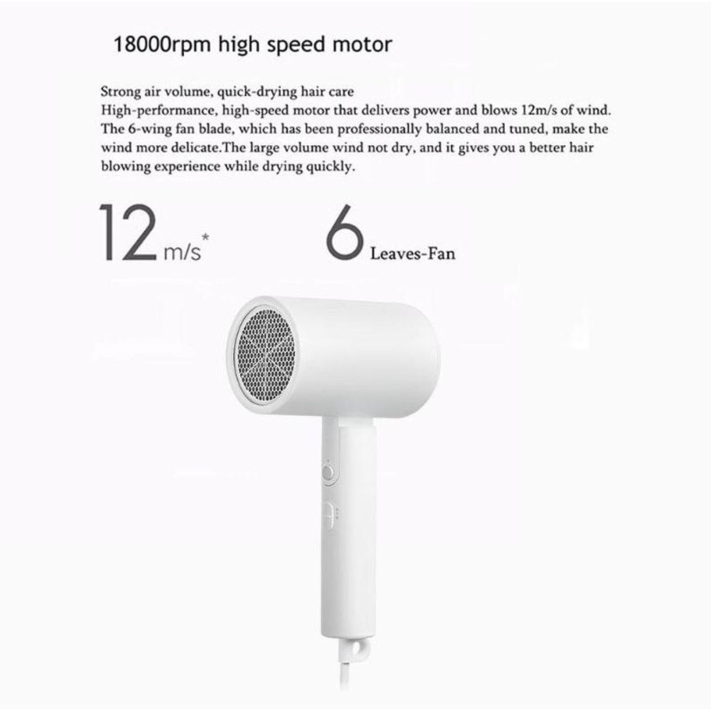 Máy sấy Xiaomi Mijia bổ sung ion âm cho tóc Anions Hairdryer CMJ02LXW