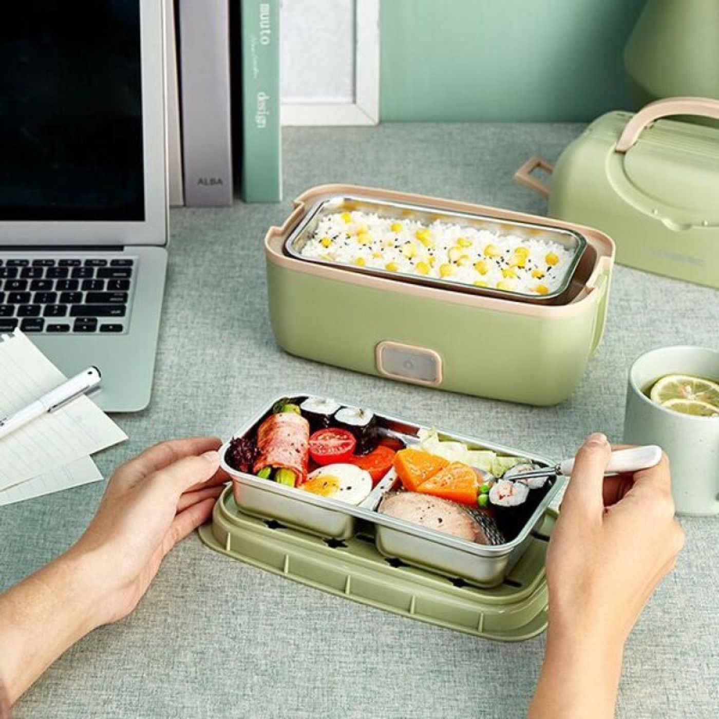 Nồi cơm di động cắm điện Xiaomi Liven Portable Cooking Electric Lunch Box FH-18