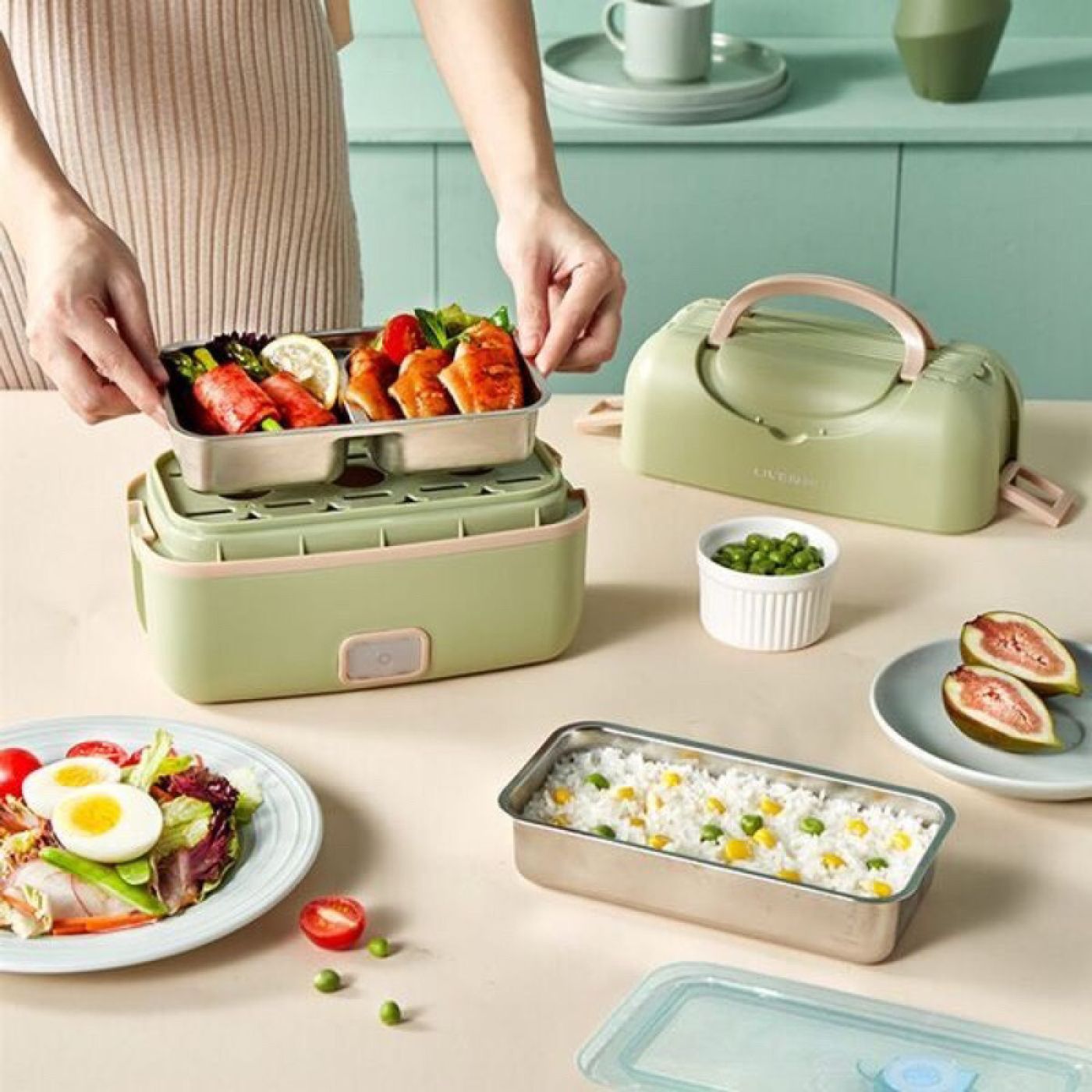 Nồi cơm di động cắm điện Xiaomi Liven Portable Cooking Electric Lunch Box FH-18