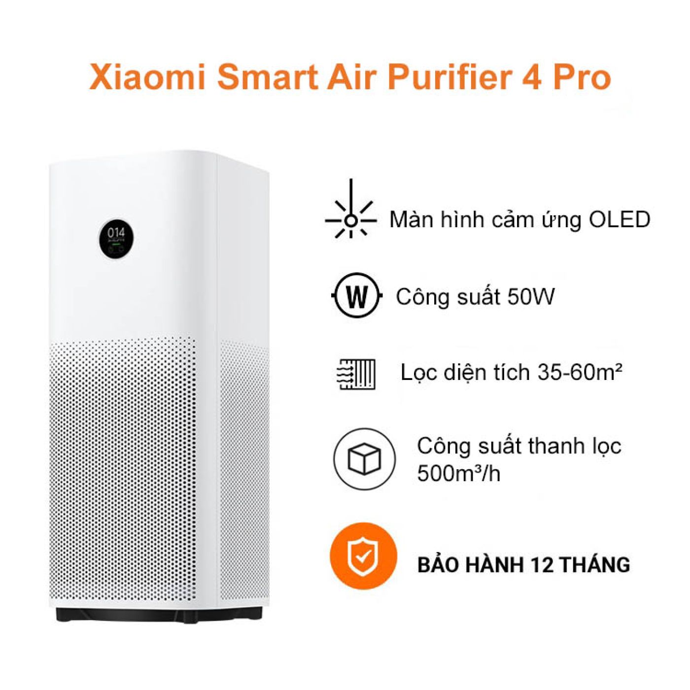 Máy lọc không khí Xiaomi Air Purifier 4 Pro – Chính Hãng