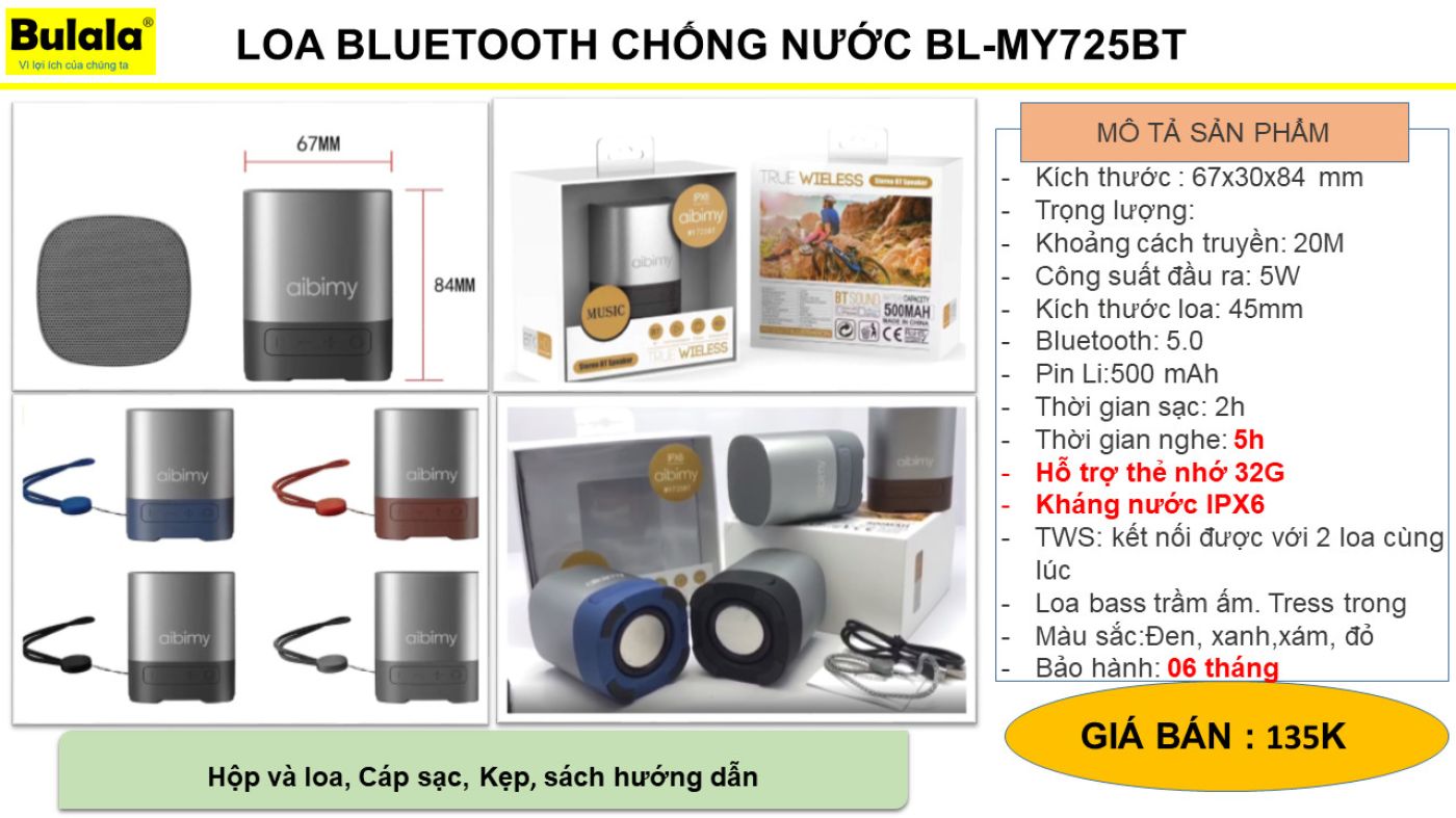 Loa chống nước 725 BT