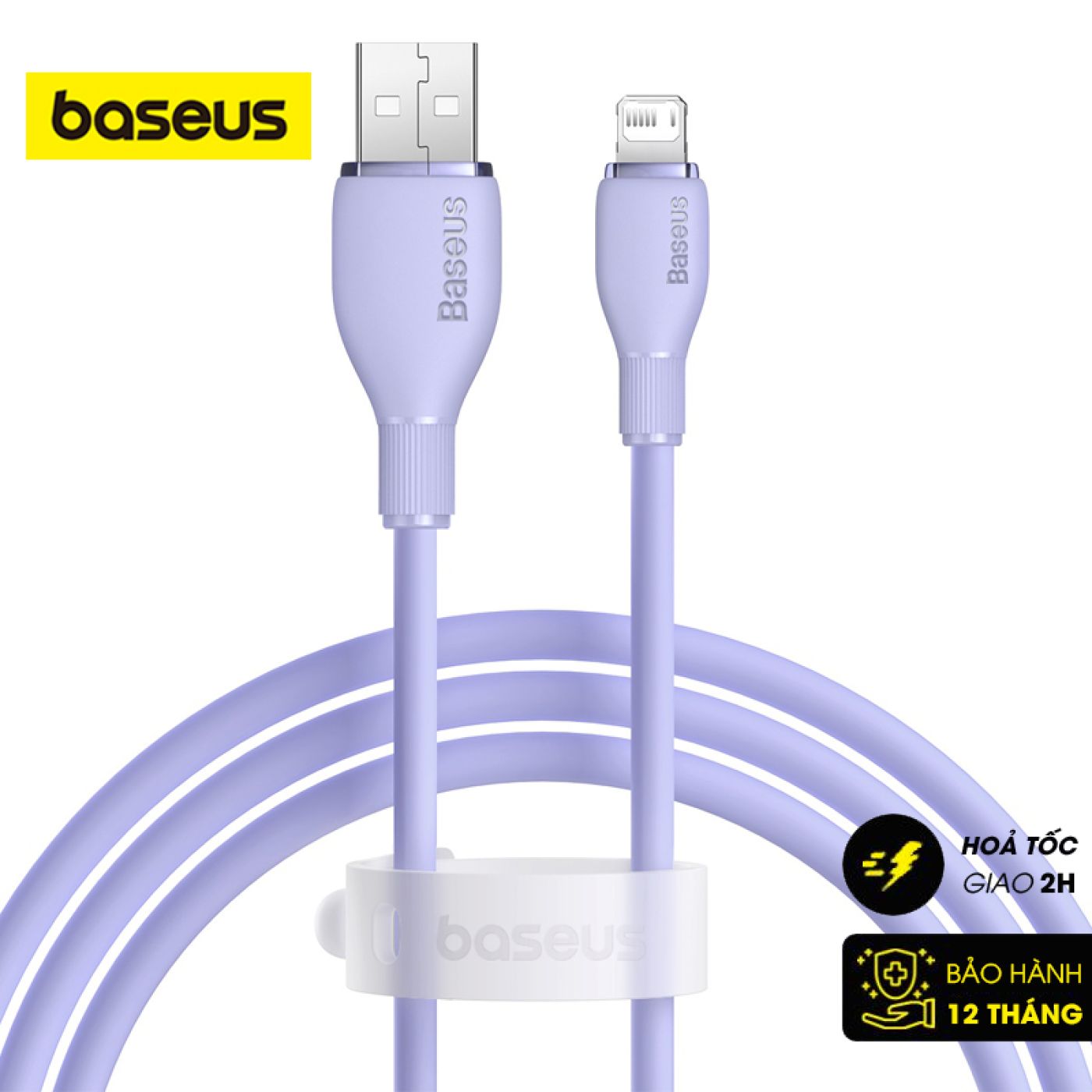 Cáp Sạc Nhanh Cho iPhone iPad Baseus Pudding Series USB to Lightning 2.4A ( Fast Charging Data Cable