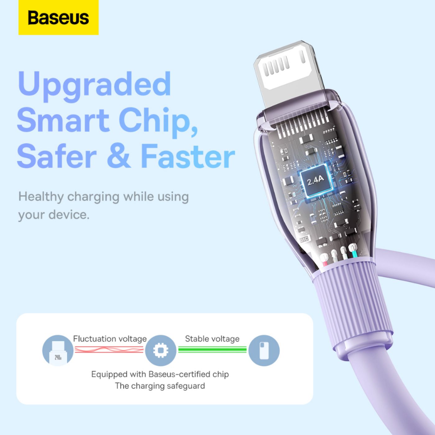 Cáp Sạc Nhanh Cho iPhone iPad Baseus Pudding Series USB to Lightning 2.4A ( Fast Charging Data Cable