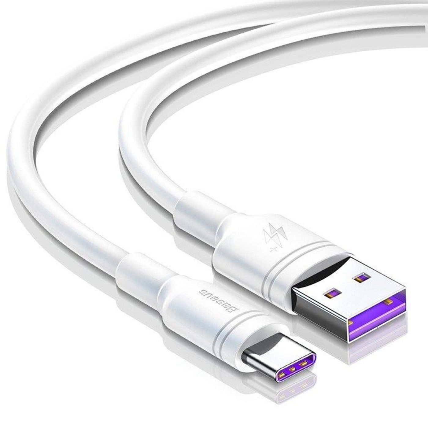 Cáp Sạc Nhanh BASEUS Double-ring, cổng USB to Type-C công suất 5A, độ dài 50cm